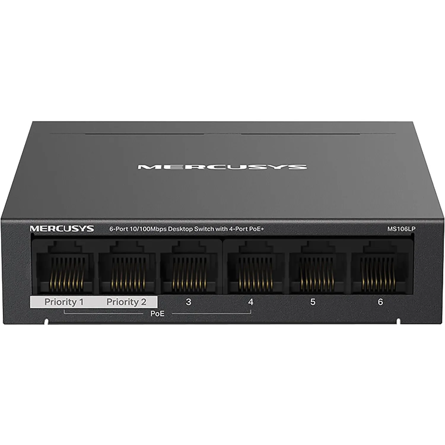 Коммутатор Mercusys MS106LP (L2) 6x100Мбит/с 4PoE+ 40W неуправляемый - фото 2
