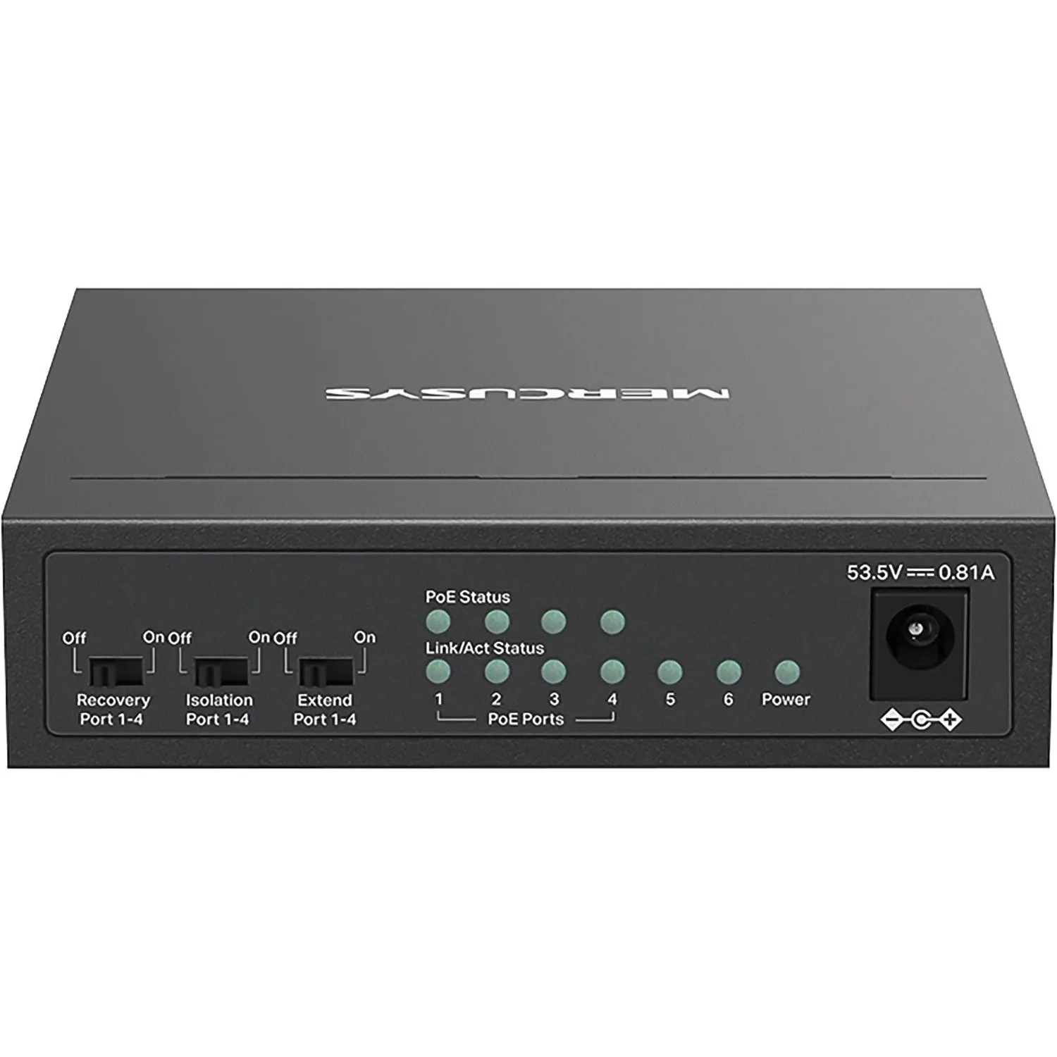 Коммутатор Mercusys MS106LP (L2) 6x100Мбит/с 4PoE+ 40W неуправляемый - фото 3