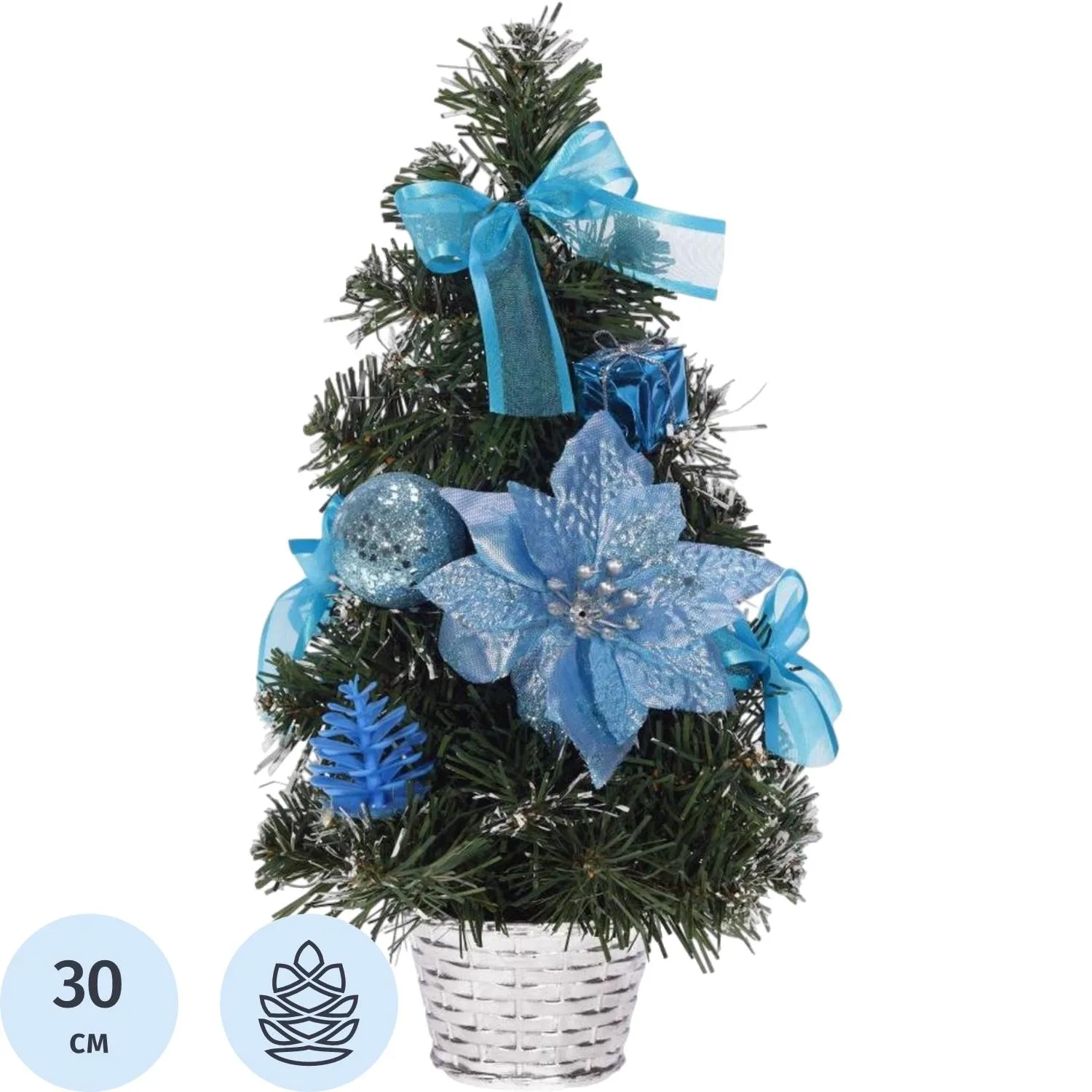 Елка Изделие декоративное , L18 W18 H30 см 237295 - фото 1