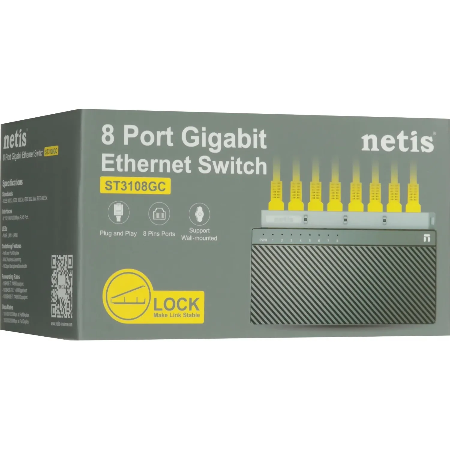 Коммутатор Netis ST3108GC 8PORT 10/100/1000M - фото 14