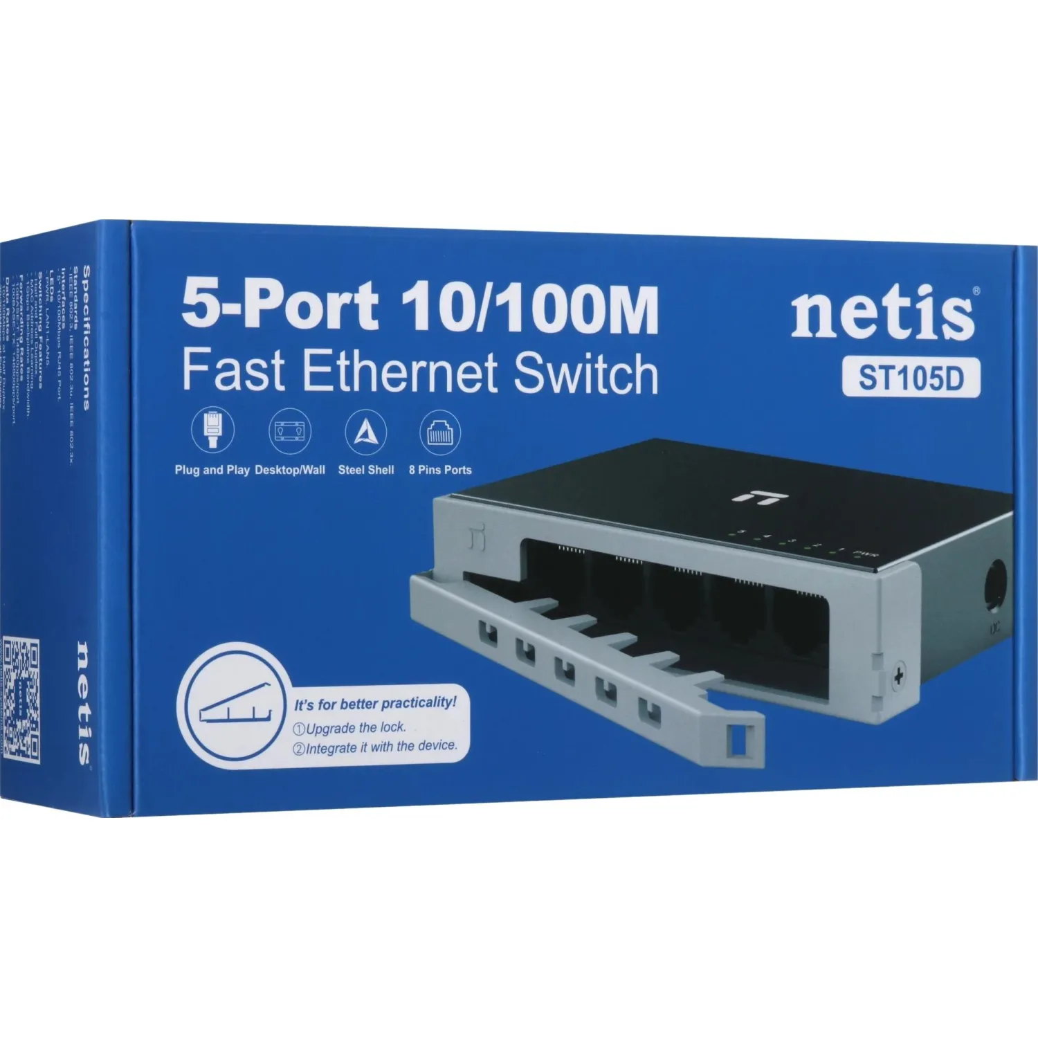 Коммутатор Netis ST105D 5PORT 10/100M - фото 13
