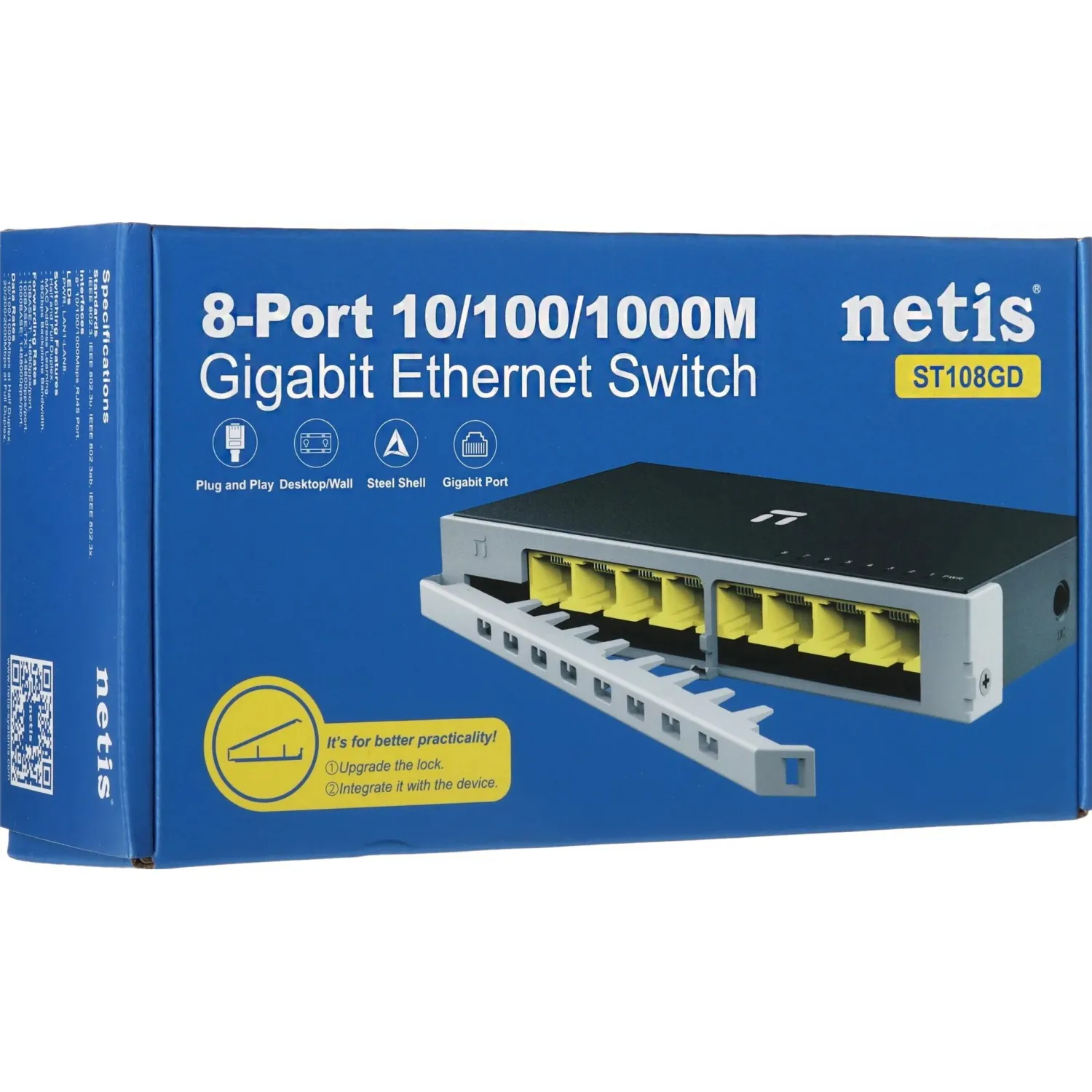 Коммутатор Netis ST108GD 8PORT 10/100/1000M - фото 18