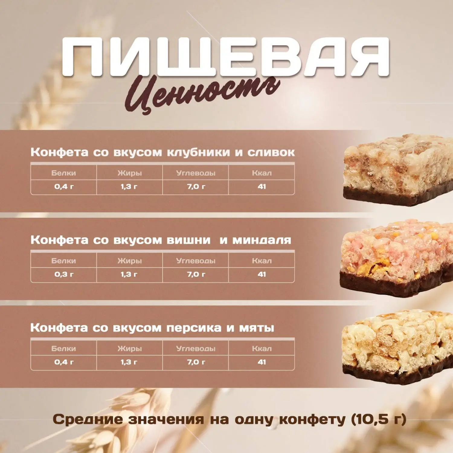 Конфеты мультизлаковые LIK ас в глазур (клуб/слив, виш/минд, перс/мят),250г - фото 8