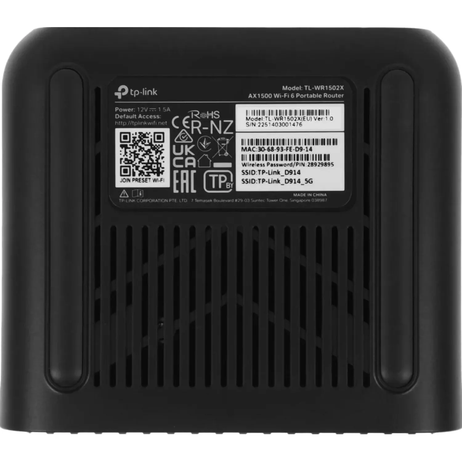Маршрутизатор TP-Link TL-WR1502X AX1500 USB-С  Pocket Trave - фото 5