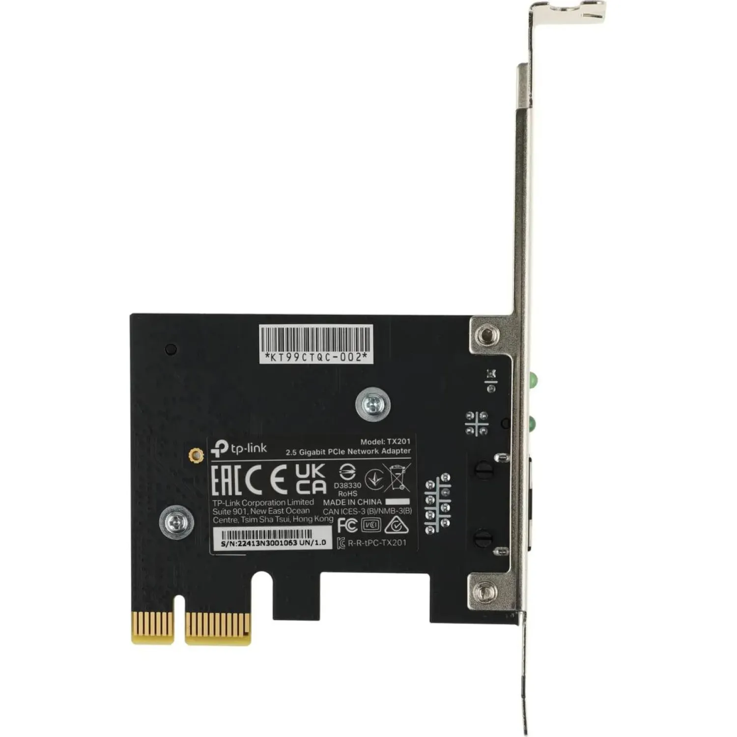 Сетевой адаптер Wi-Fi TP-Link TX201 PCIe 2.1 x 1  2.5 Гигабит - фото 5
