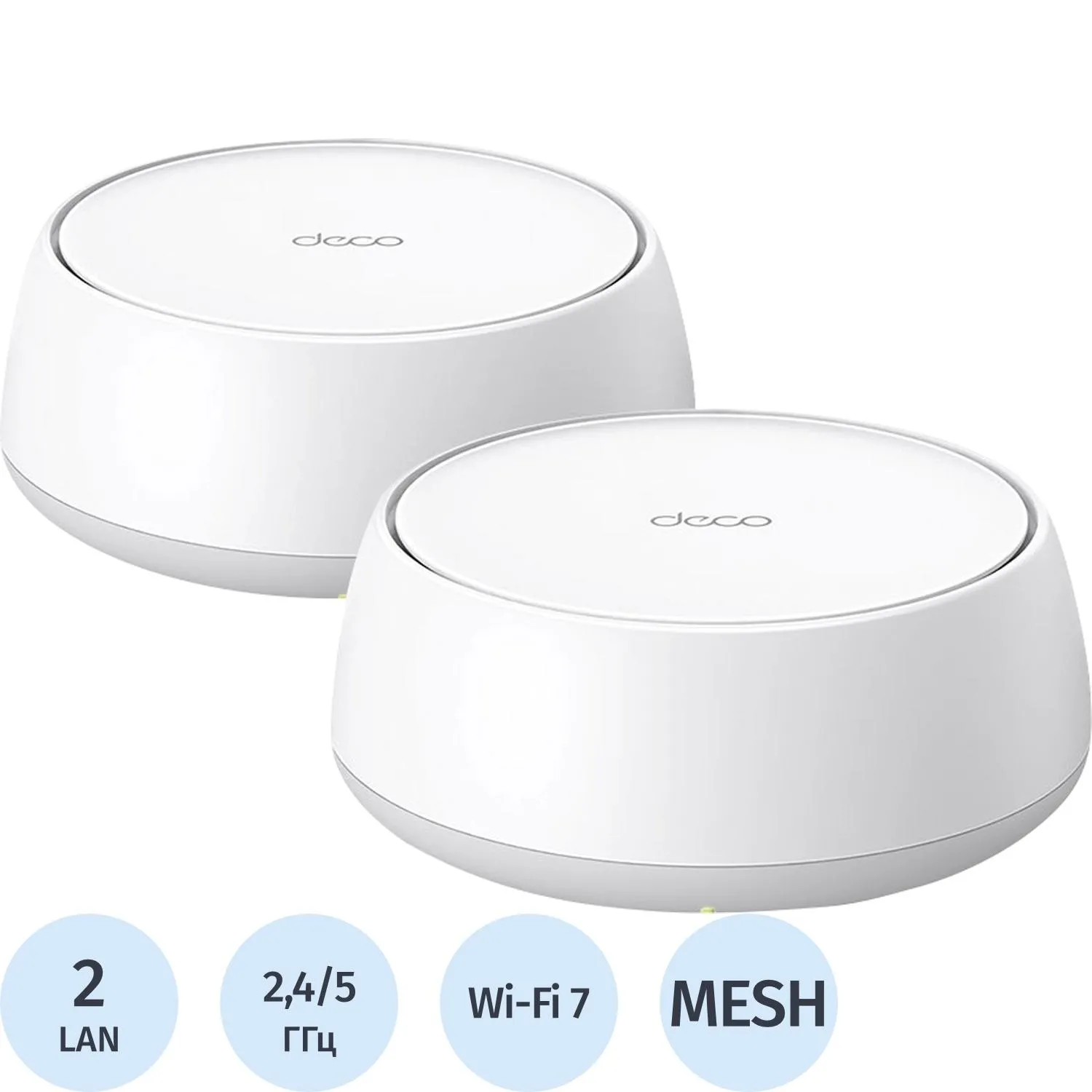Wi-Fi mesh система TP-Link Deco BE22(2-pack) BE3600 Wi-Fi 7 2шт/уп - фото 1