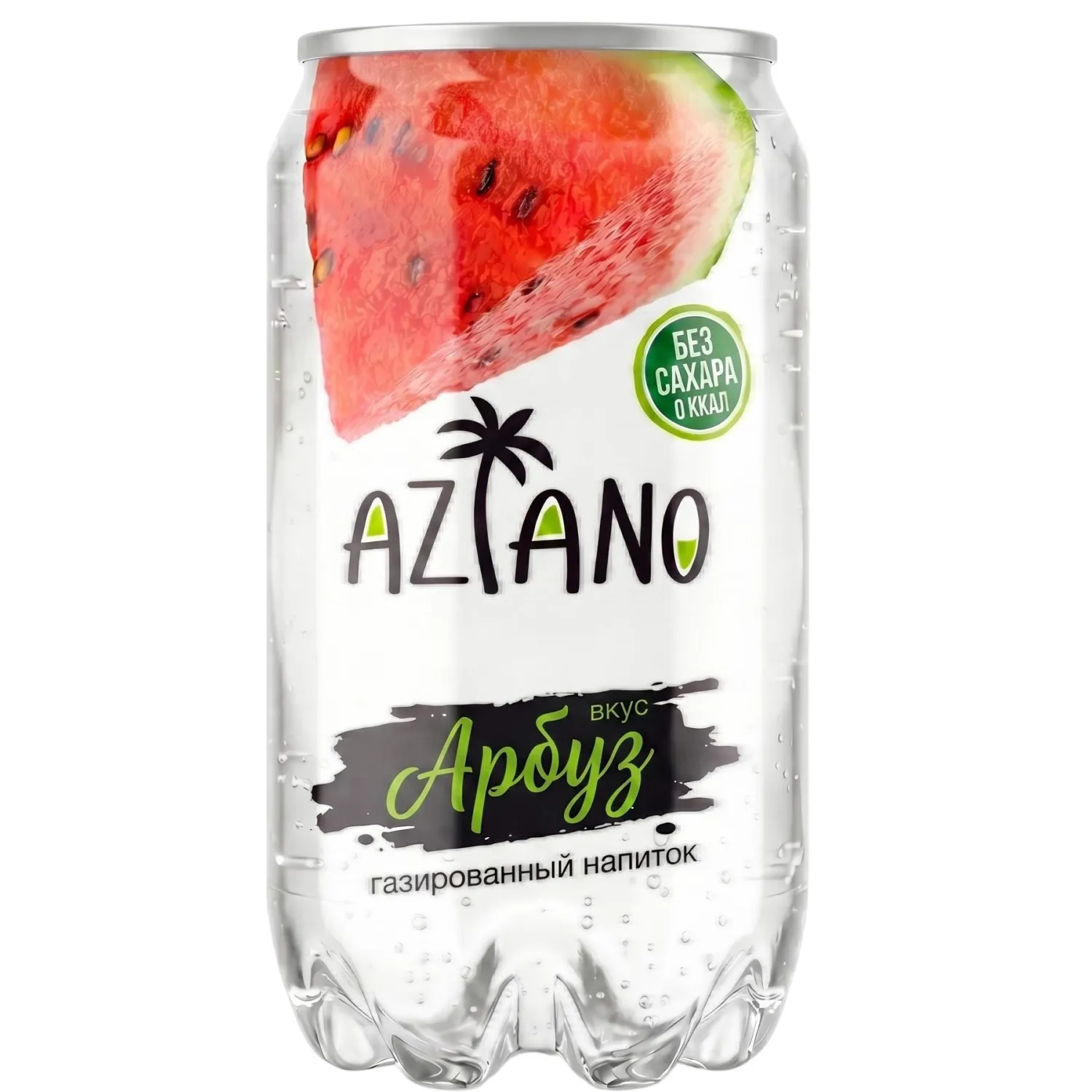 Напиток Aziano Watermelon, газ ж/б 0,35л - фото 1