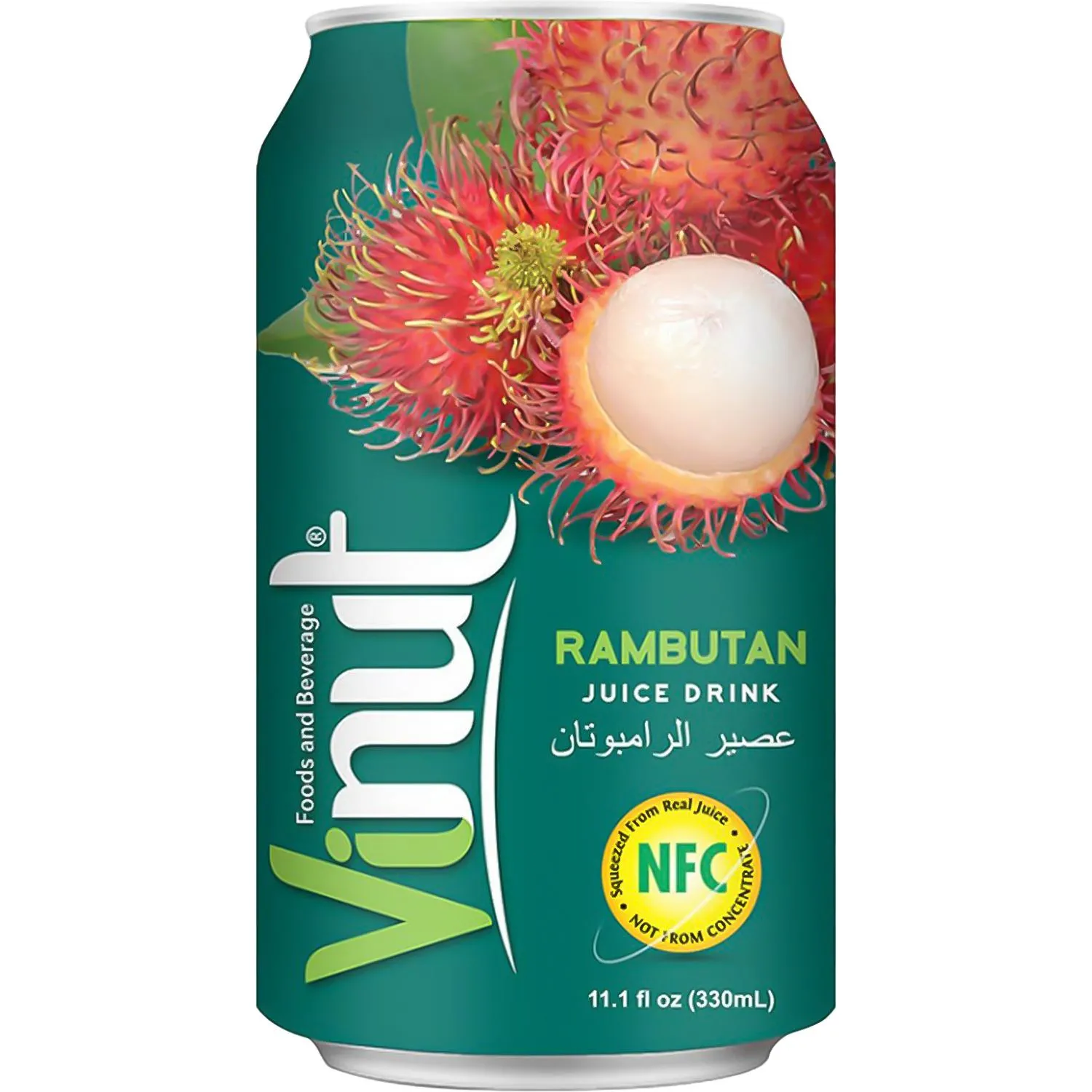 Напиток Vinut Rambutan Juice, сокосодержащий, негаз ж/б 0,33л - фото 1