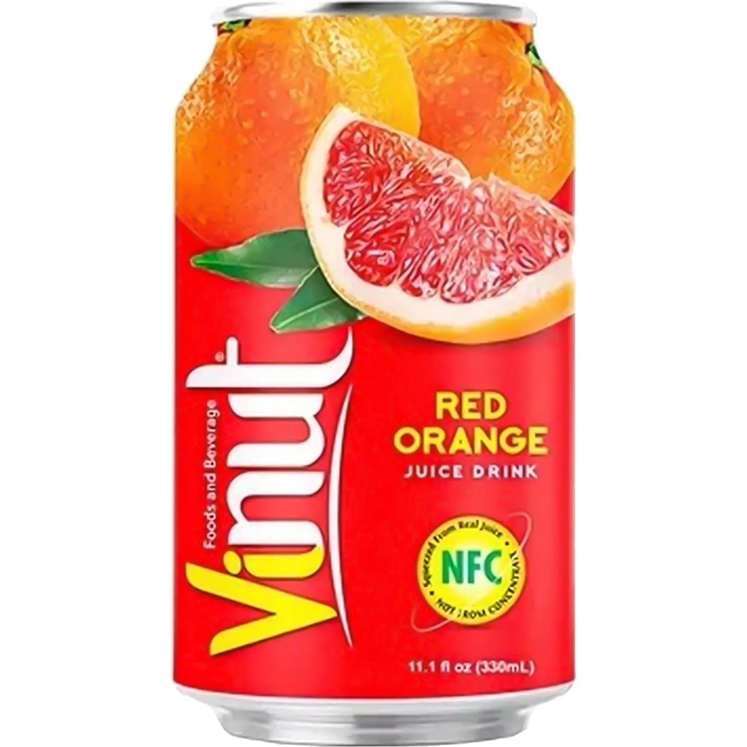Напиток Vinut Red Orange Juice, сокосодержащий, негаз ж/б 0,33л - фото 1