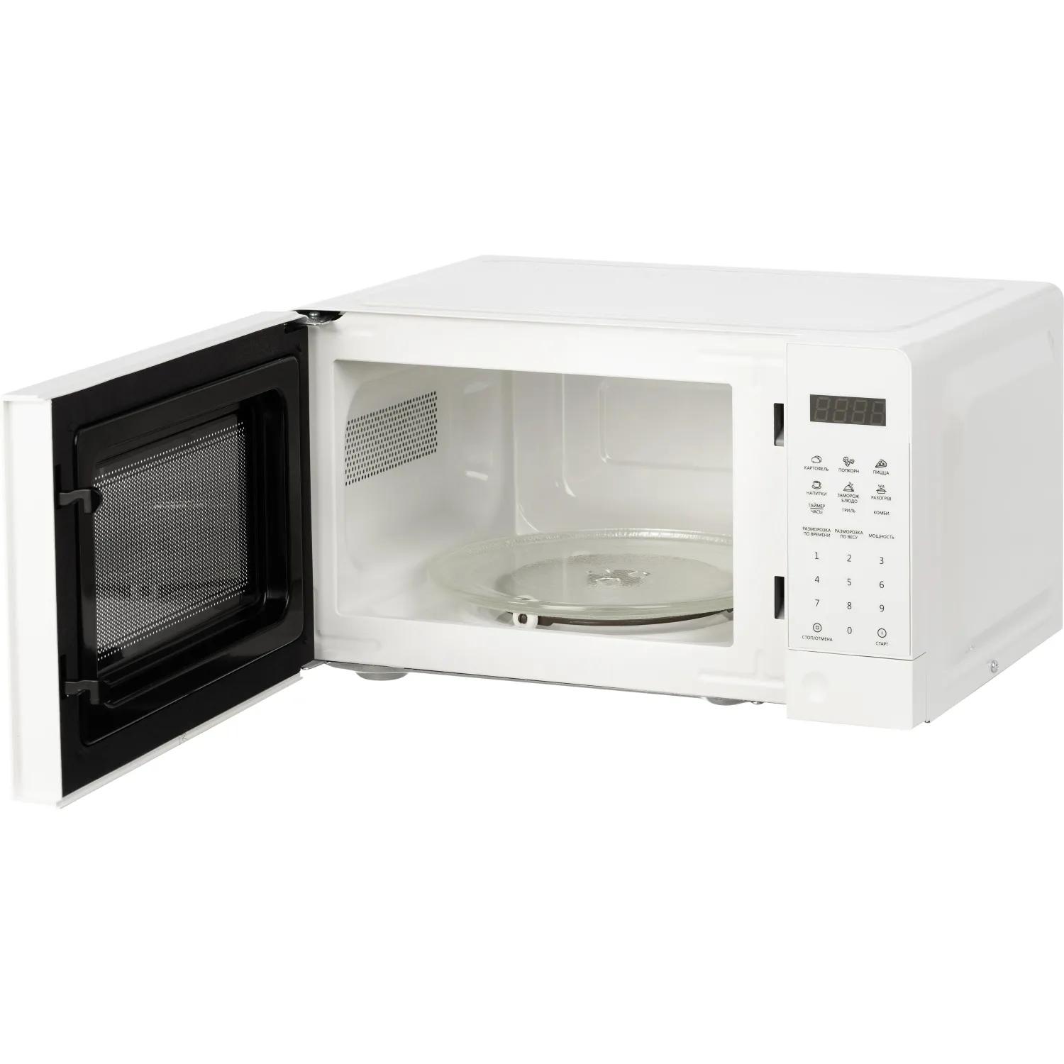Микроволновая печь BigTech HMWO102WG, 20л., 700 вт. белый c грилем - фото 2