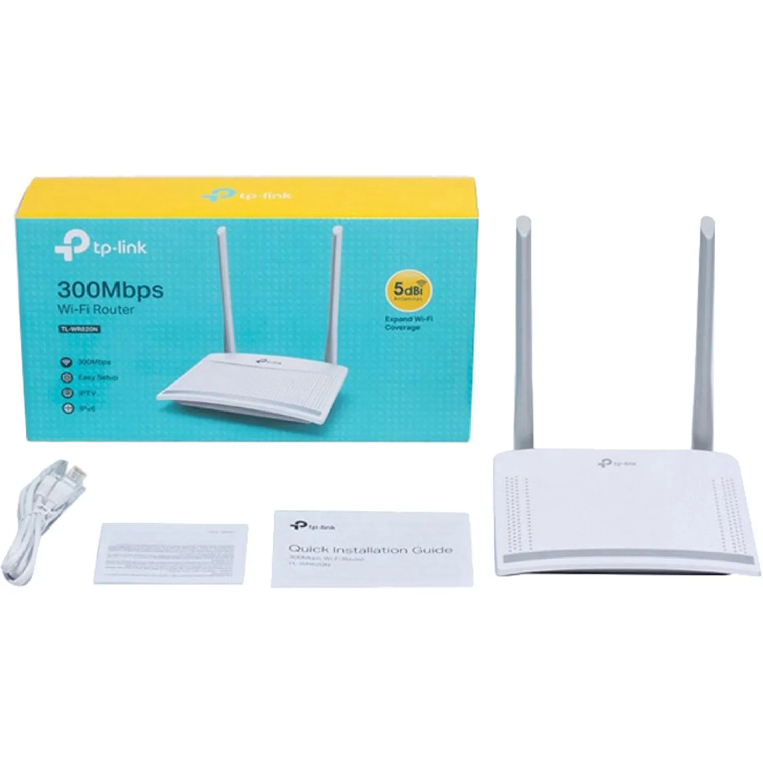 Маршрутизатор TP-Link TL-WR820N бел/сер - фото 5
