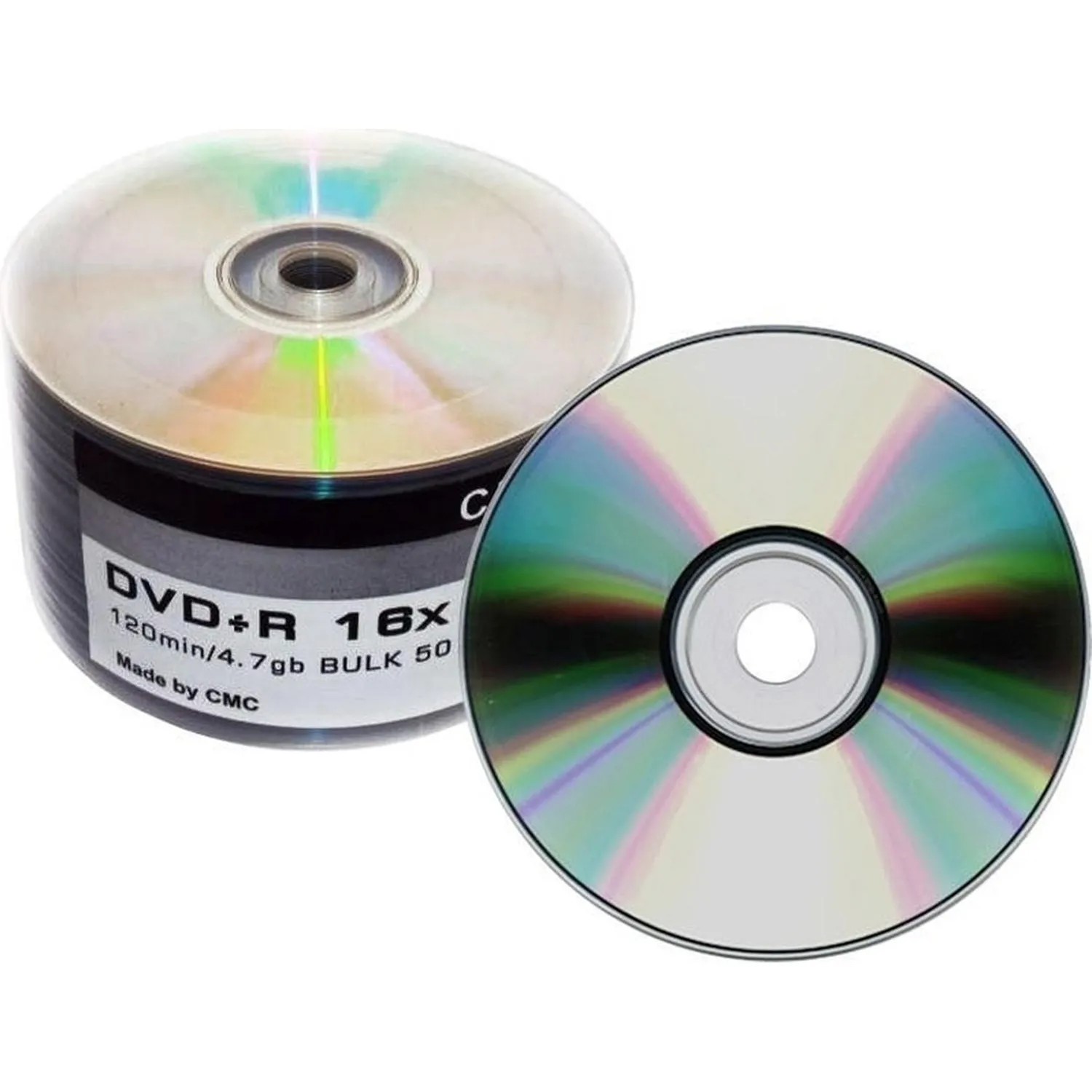 Носители информации CMC DVD+R 4,7 GB 16x Bulk (50 шт/уп) - фото 1