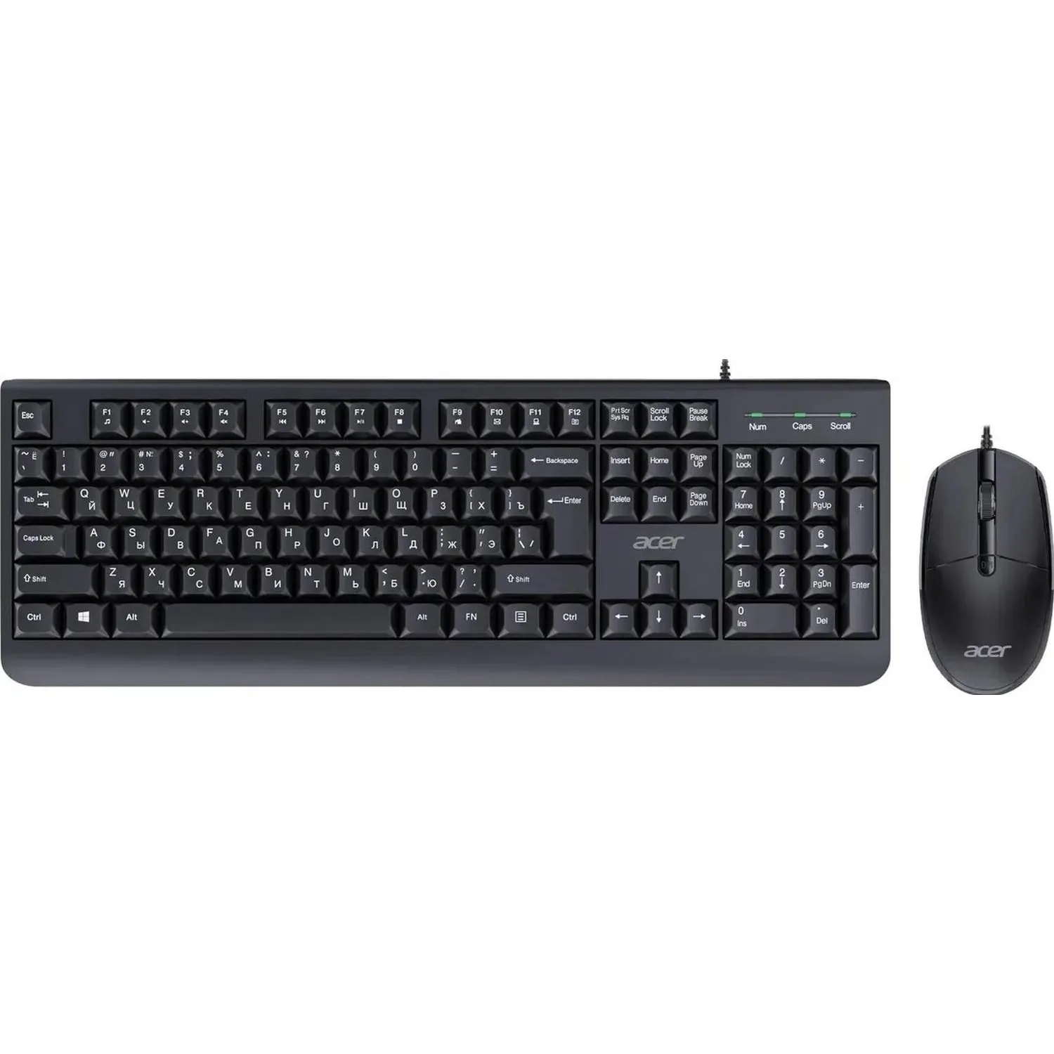 Набор клавиатура+мышь Acer OCC400,черный USB (ZL.ACCCC.015) - фото 1
