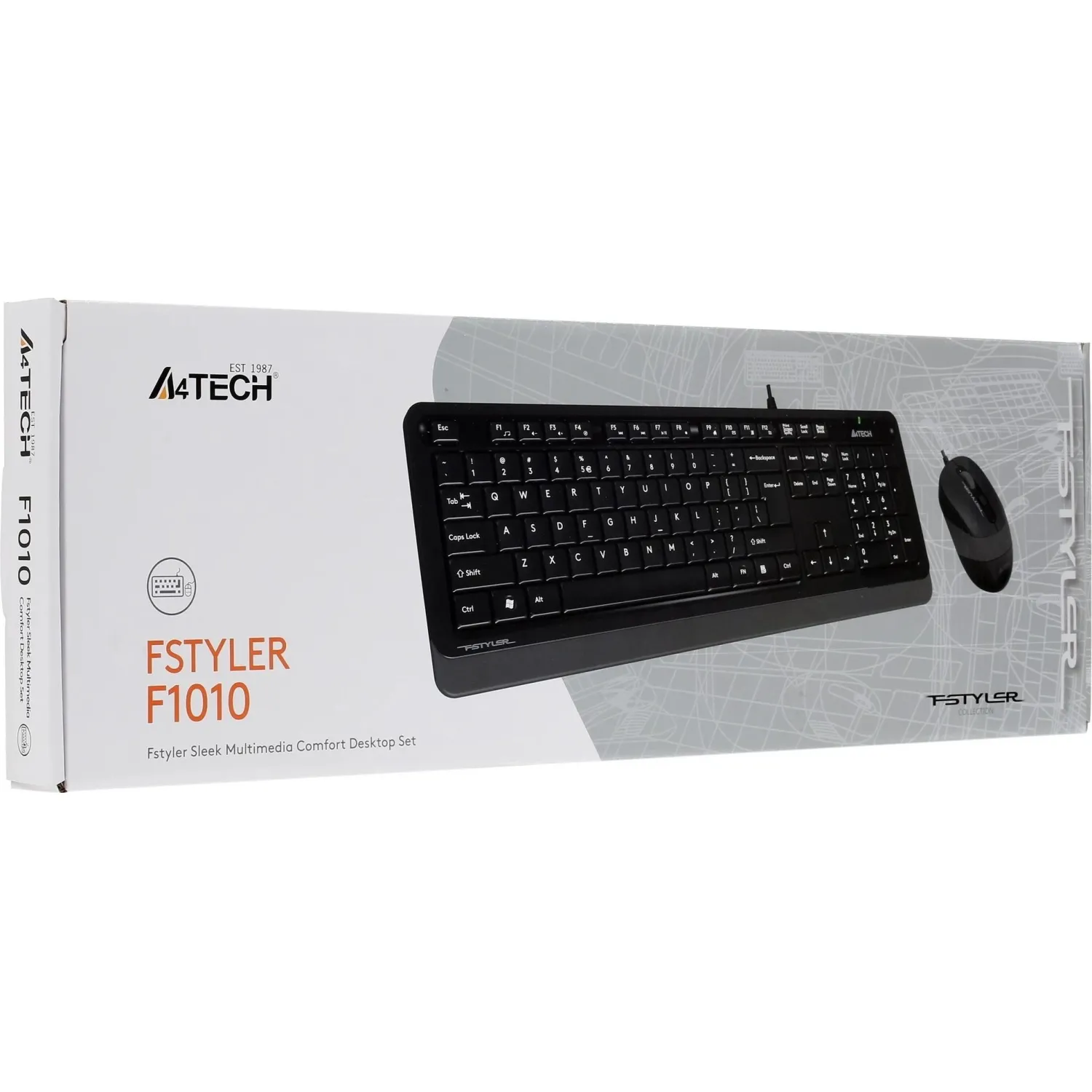 Набор клавиатура+мышь A4Tech Fstyler F1010 GREY,черный/серый,USB Multimedia - фото 5