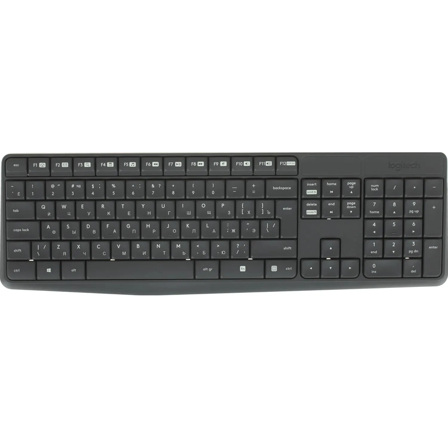 Набор клавиатура+мышь Logitech MK235,серый/черный,USB беспров(920-007949) - фото 2