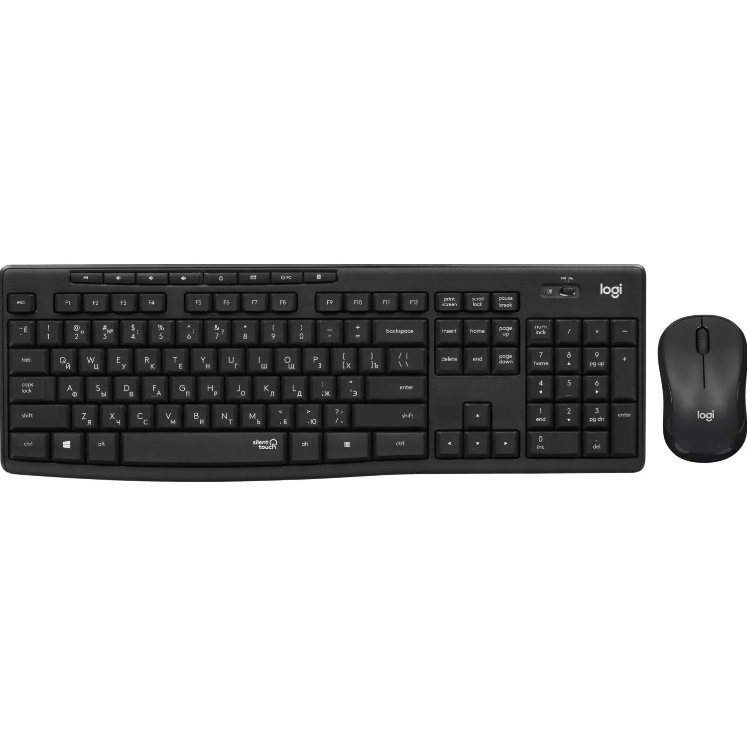 Набор клавиатура+мышь Logitech MK295,черный USB беспровод (920-009813) - фото 1