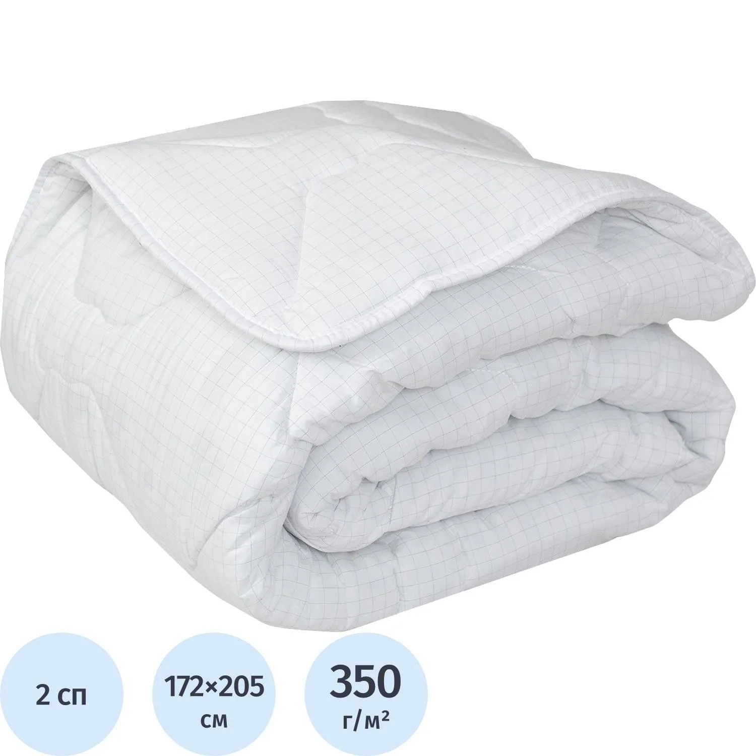 Одеяло 172х205 см, CARBON FORCE, 350 г. пэ микроволокно, микрофибра - фото 1