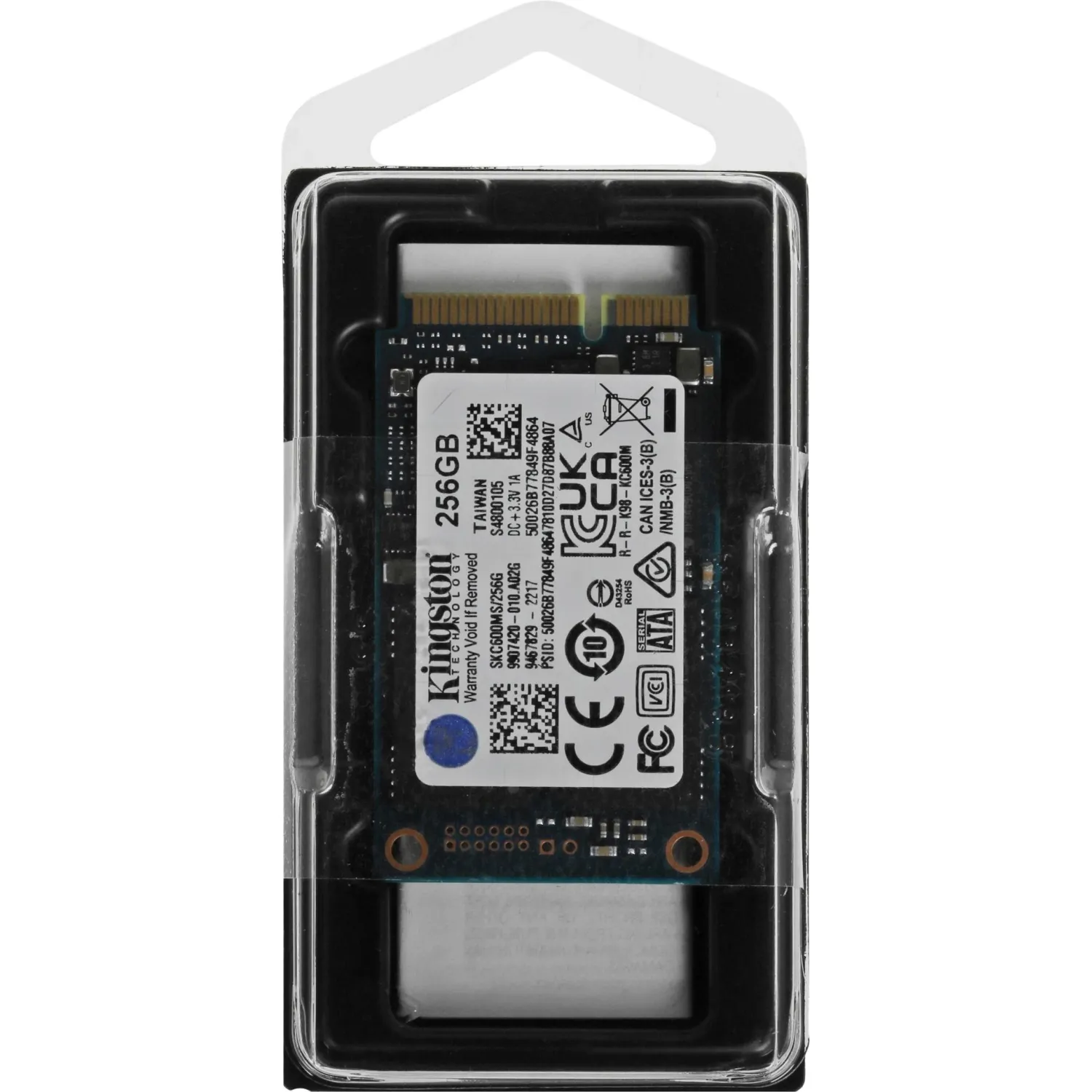 SSD накопитель Kingston KC600, 256GB, mSATA, SATA(SKC600MS/256G) - фото 4