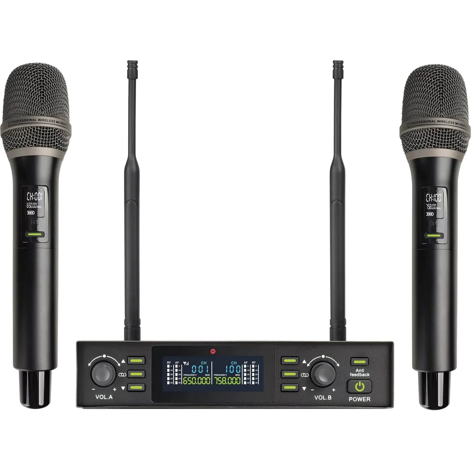 Радиосистема Axelvox DX800FK, 2-х канальная, 2 ручных мкф - фото 1