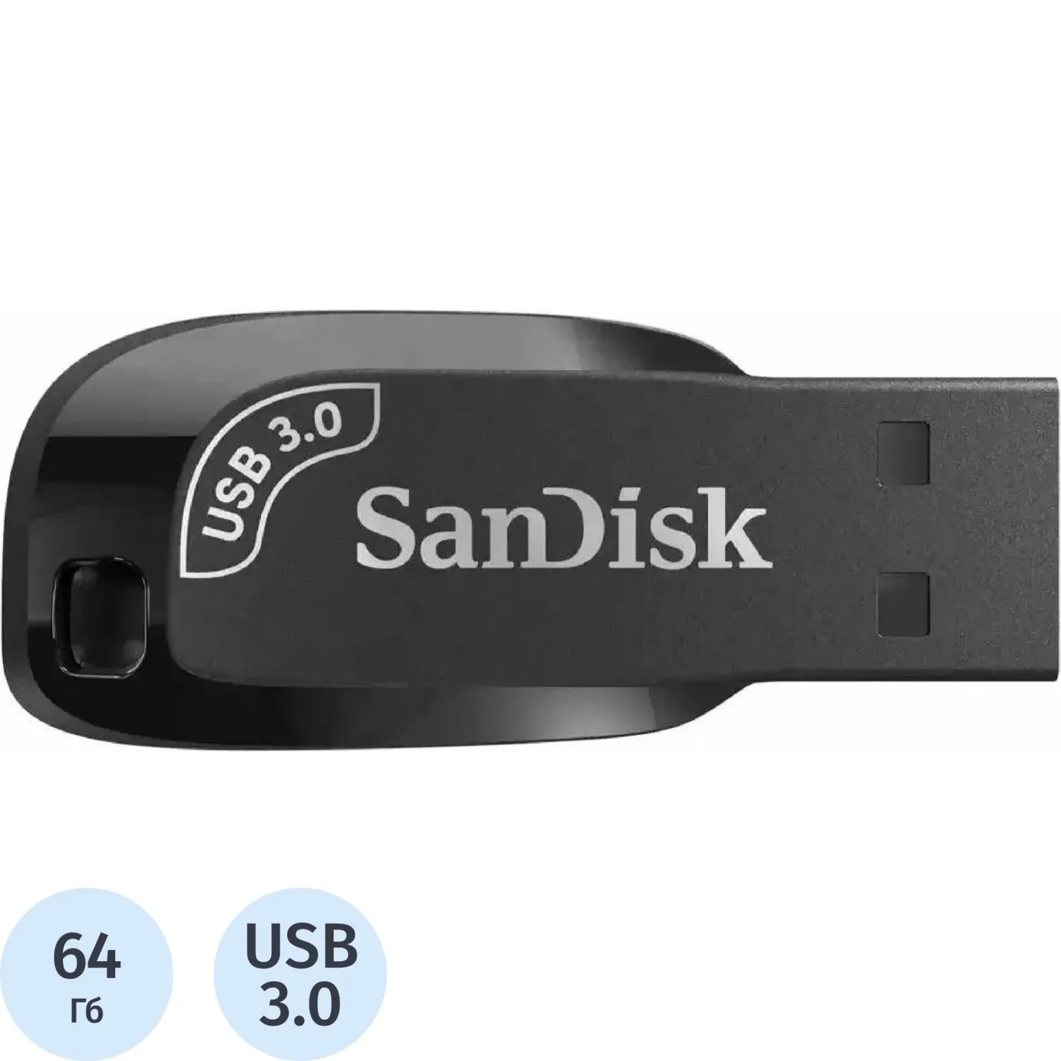 Флеш-память 64GB SanDisk CZ410 Ultra Shift, USB 3.2 - фото 1
