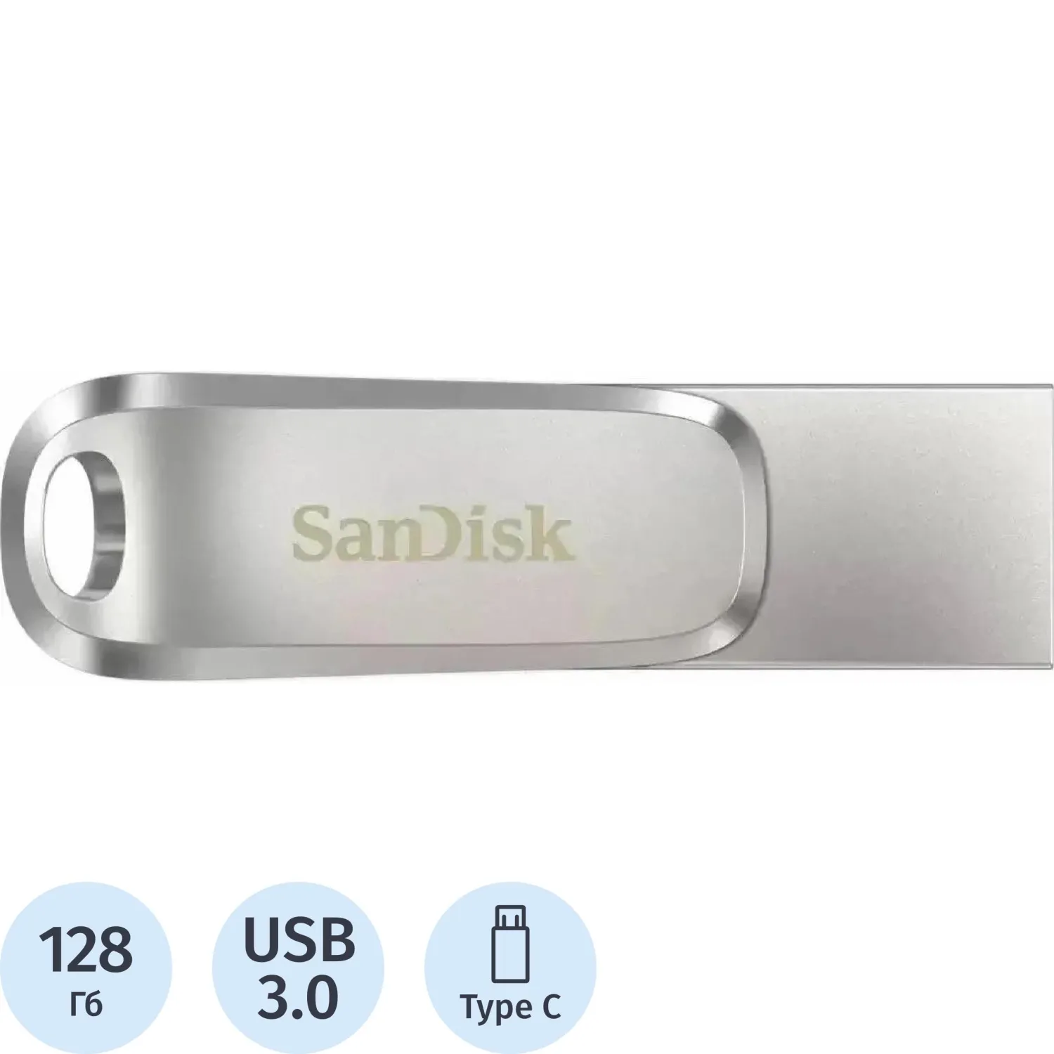 Флеш-память 128GB SanDisk Ultra DualDriveLuxe USB3.2-USB-C(SDDDC4-128G-G46) - фото 1