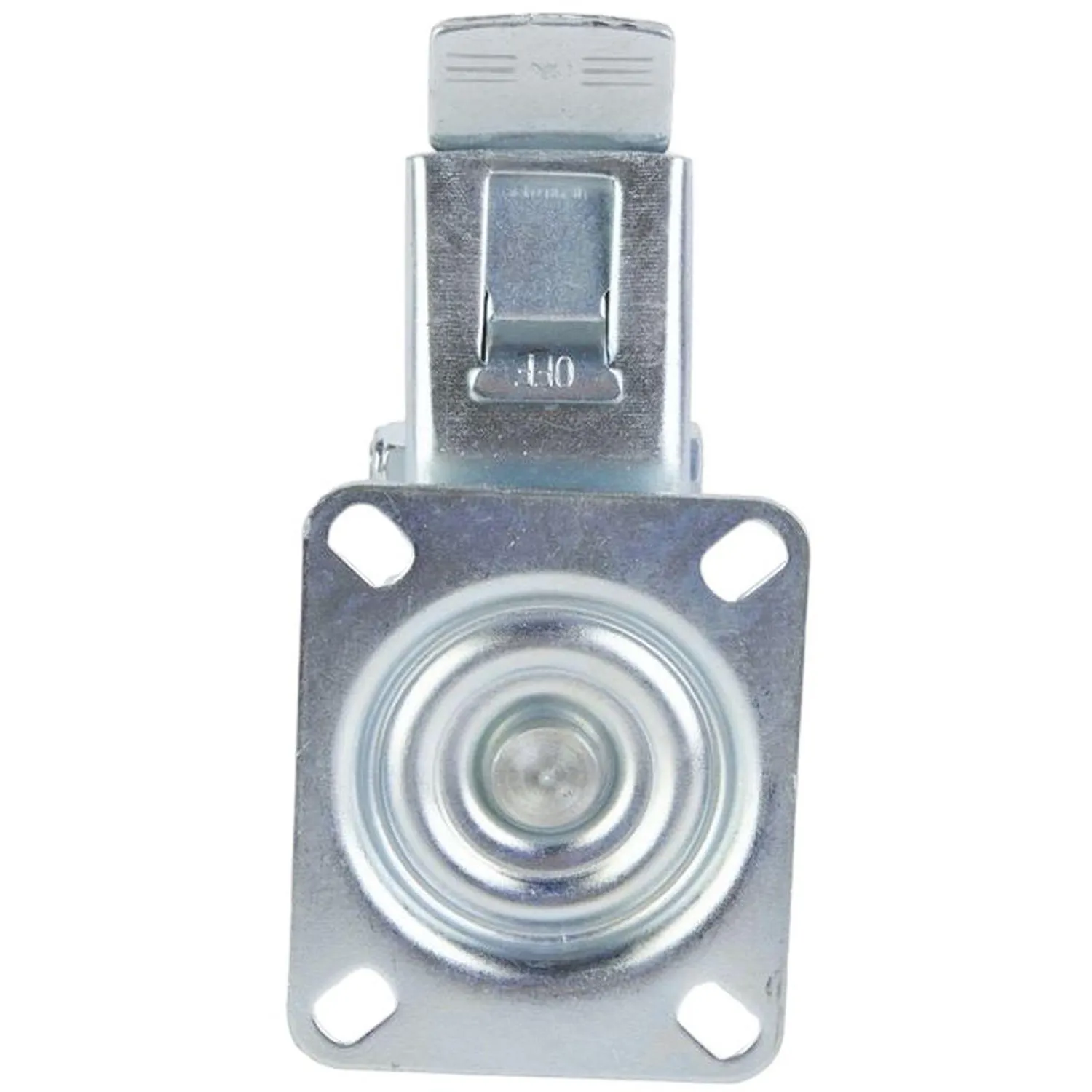 Колесо для тележки поворот усиленное резина SRCB 42 100мм с тормоз 1027195 - фото 3