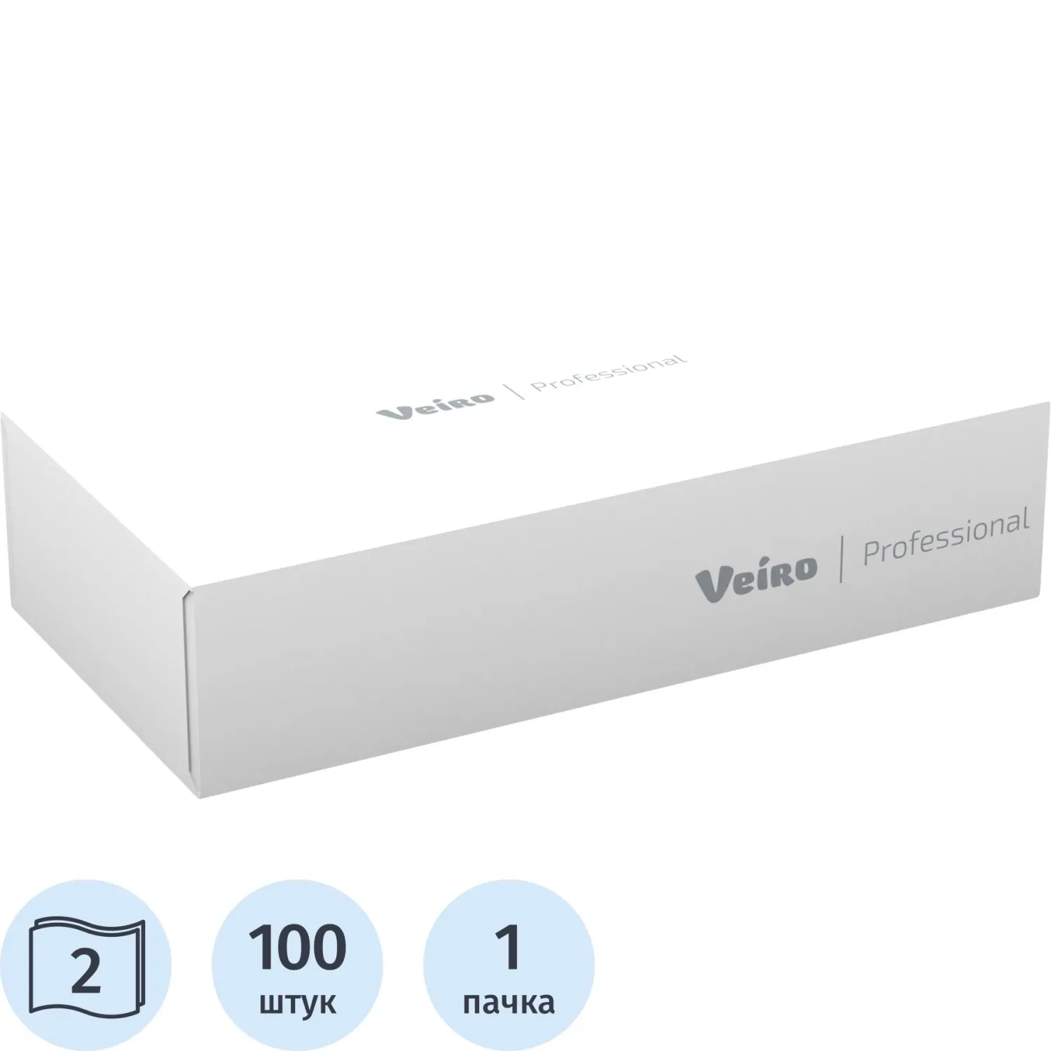 Салфетки косметические Veiro Professional 2сл 100листов/уп_УГМК - фото 1