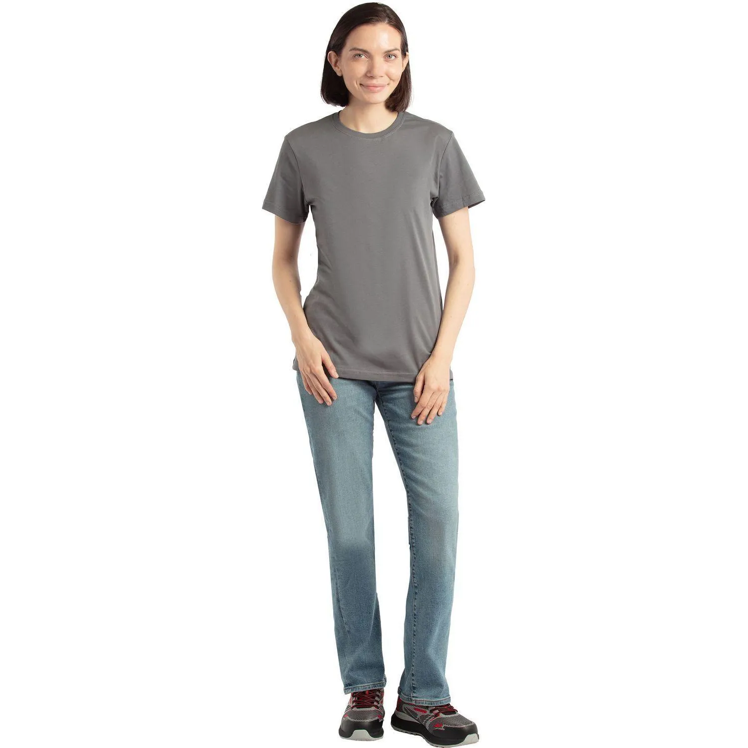 Футболка Ф01 (160 г.) с кор.рукавом т.сер.(XL) - фото 2