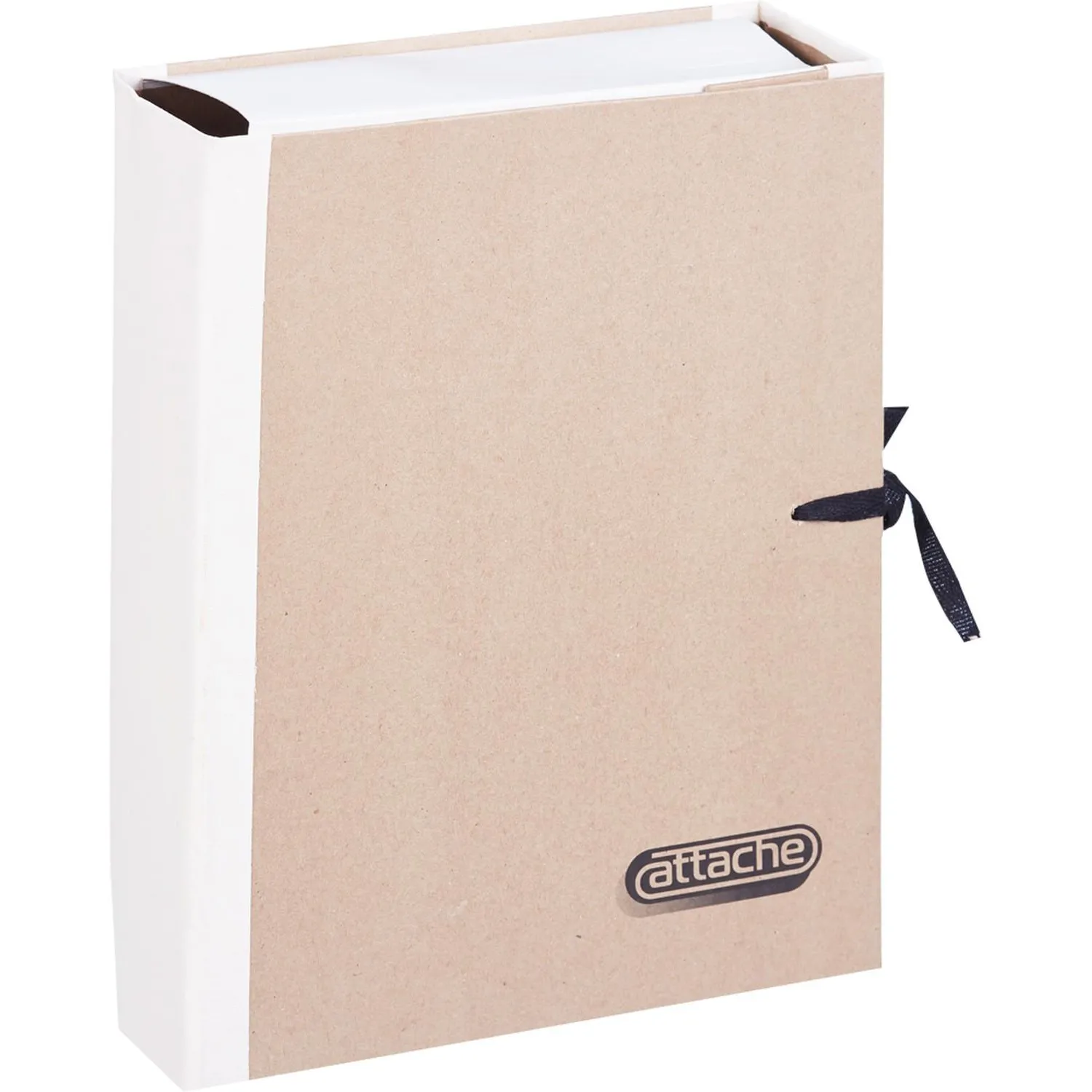 Папка архивная крафт/коленкор ATTACHE 8см 4 завязки Папка архивная крафт/коленкор ATTACHE 8см 4 завязки - фото 2