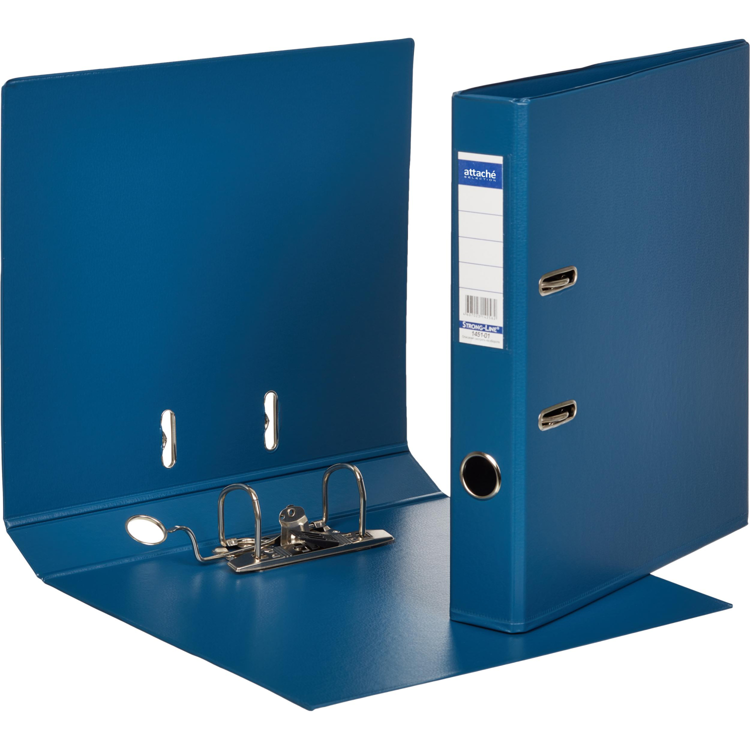 Папка-регистратор Strong Line 50мм т.-синий, ПБП2, карм.кор - фото 2