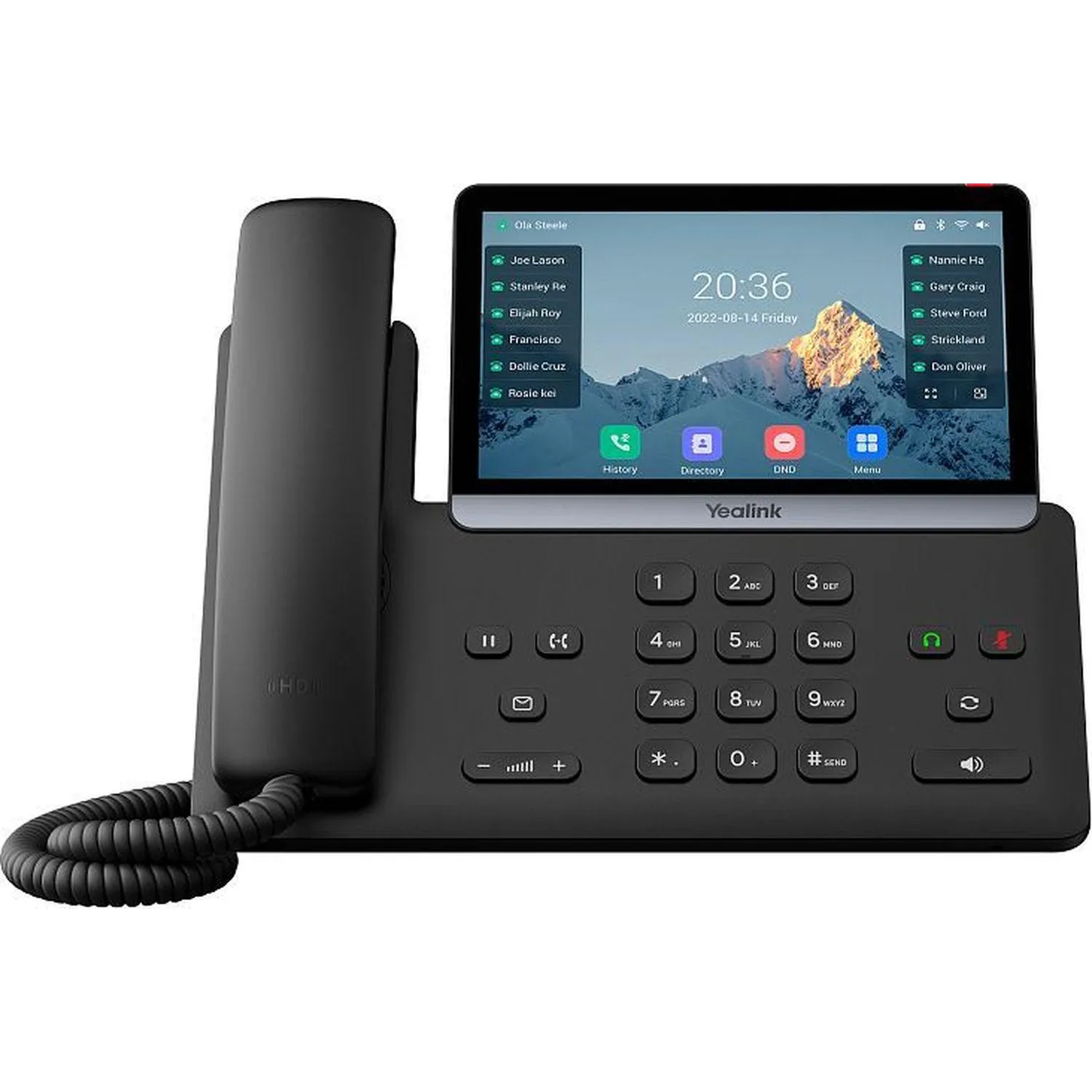 IP-телефон Yealink SIP-T77U,7 цвет сенсор,2 USB,16 акк,BLF,PoE,GigE,без БП - фото 1