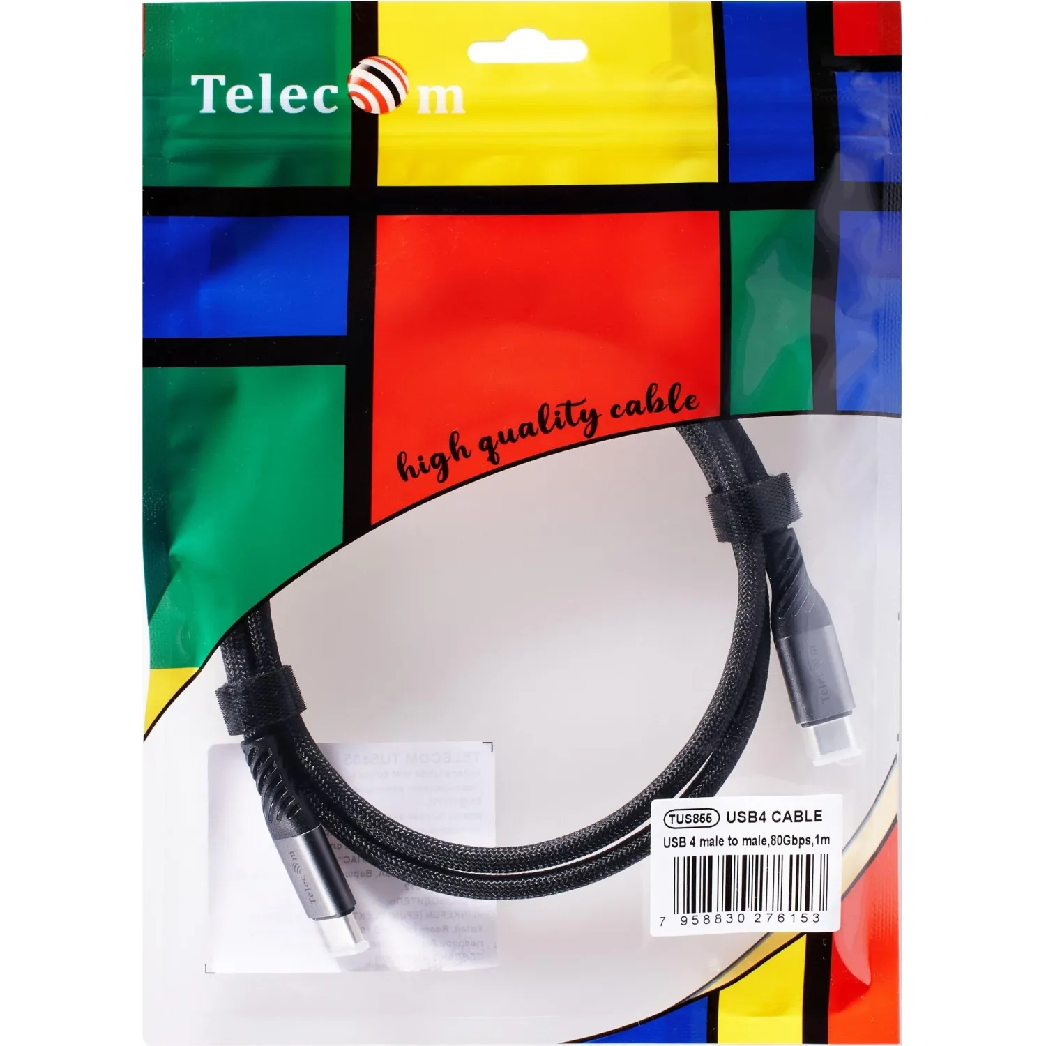 Кабель USB4 TypeCM/CM 16K@60Hz 80GBps, PD 240W, Telecom 1м <TUS855-1M - фото 8