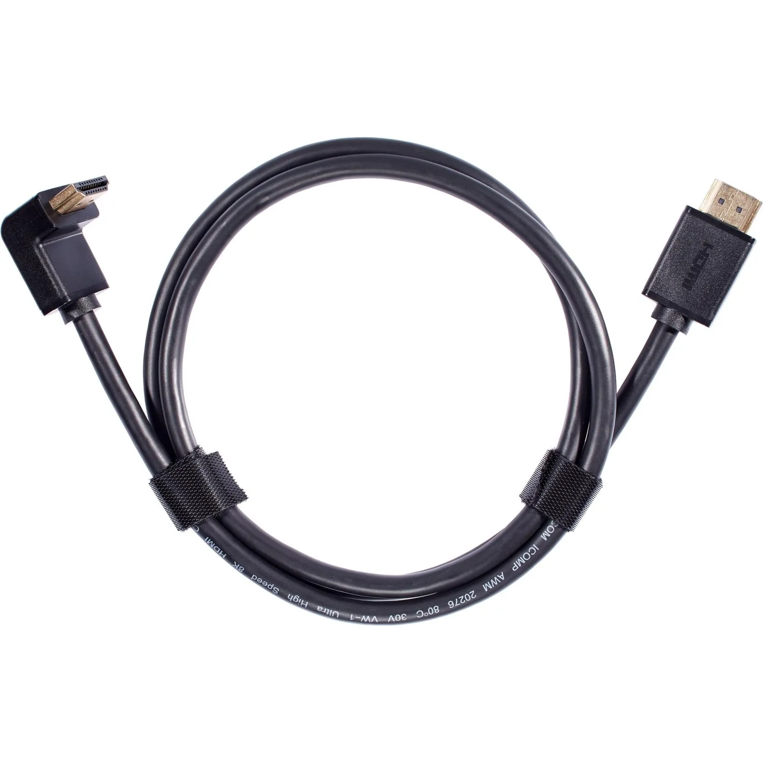 Кабель HDMI---HDMI ver 2.1 8K@60Hz угол 90град  1м, Telecom <TCG256-1M - фото 2