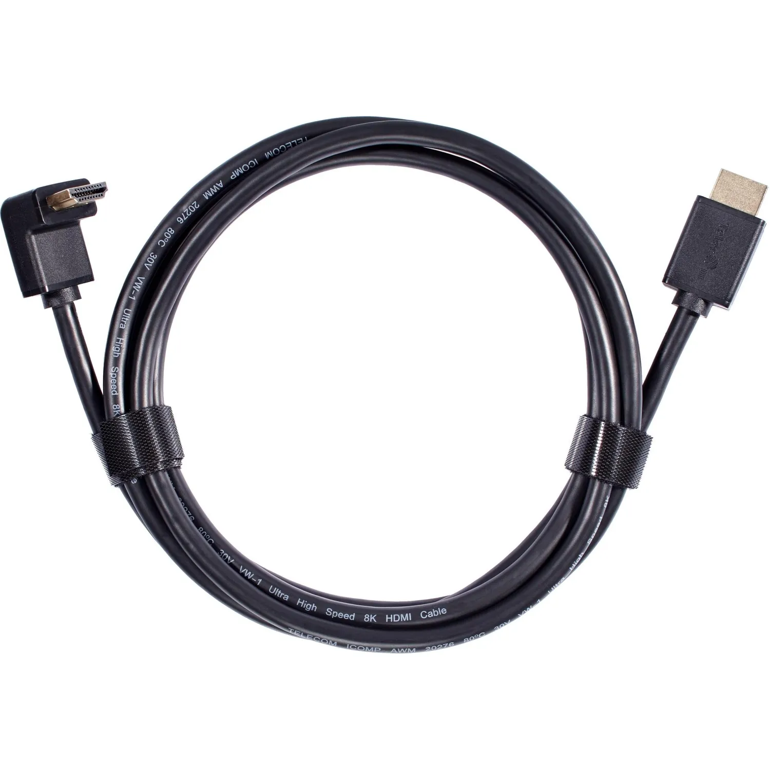 Кабель HDMI---HDMI ver 2.1 8K@60Hz угол 90град  2м, Telecom <TCG256-2M - фото 2