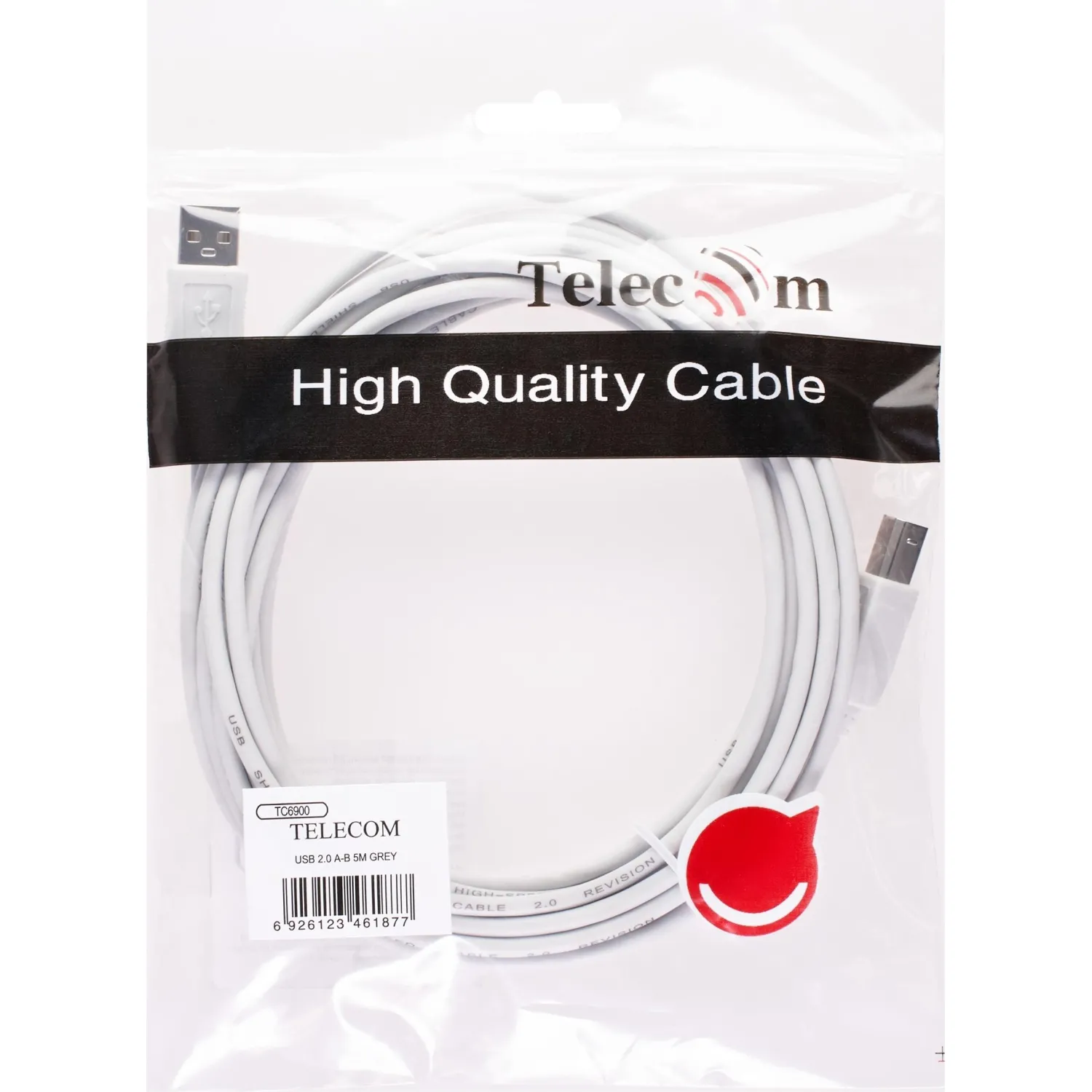 Кабель USB2.0  A-->B (1.8м) Telecom <TC6900-1.8M - фото 3