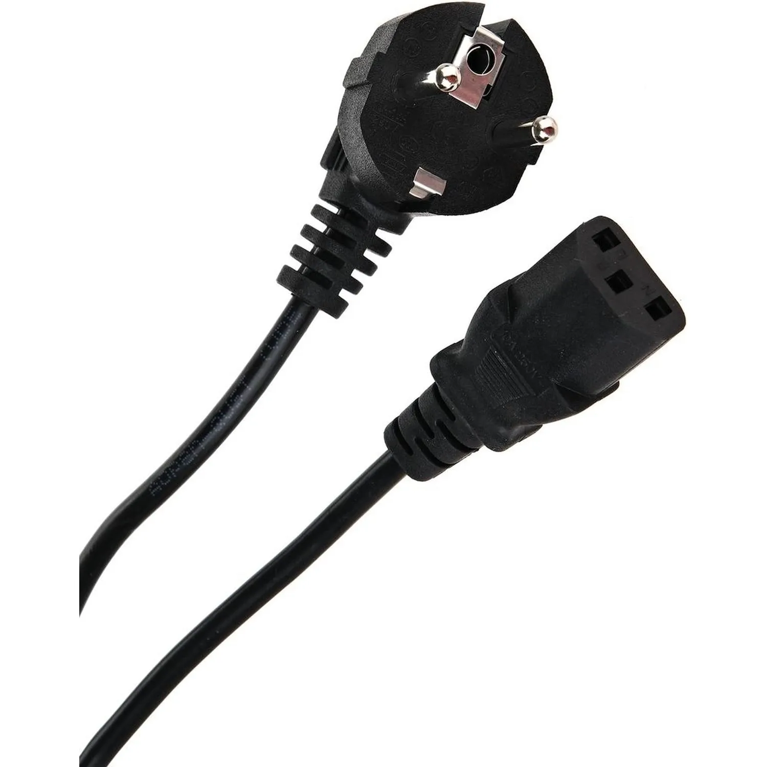 Кабель комп -> розет 220V ( угл Евровилка) 3Gx0,5mm2 1.8м iOpen ACE021-1.8M - фото 1