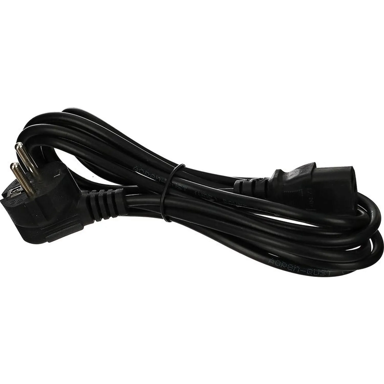 Кабель комп -> розет 220V (угловая Евровилка) 3Gx0,5mm2 3м iOpen ACE021-3M - фото 2