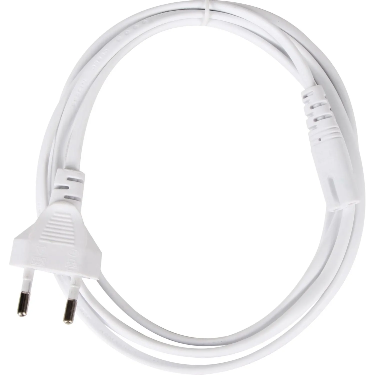 Кабель питания IEC-320-C7, 2-pin 1,8m , белый, iOpen<ACE023-W-1.8M - фото 2