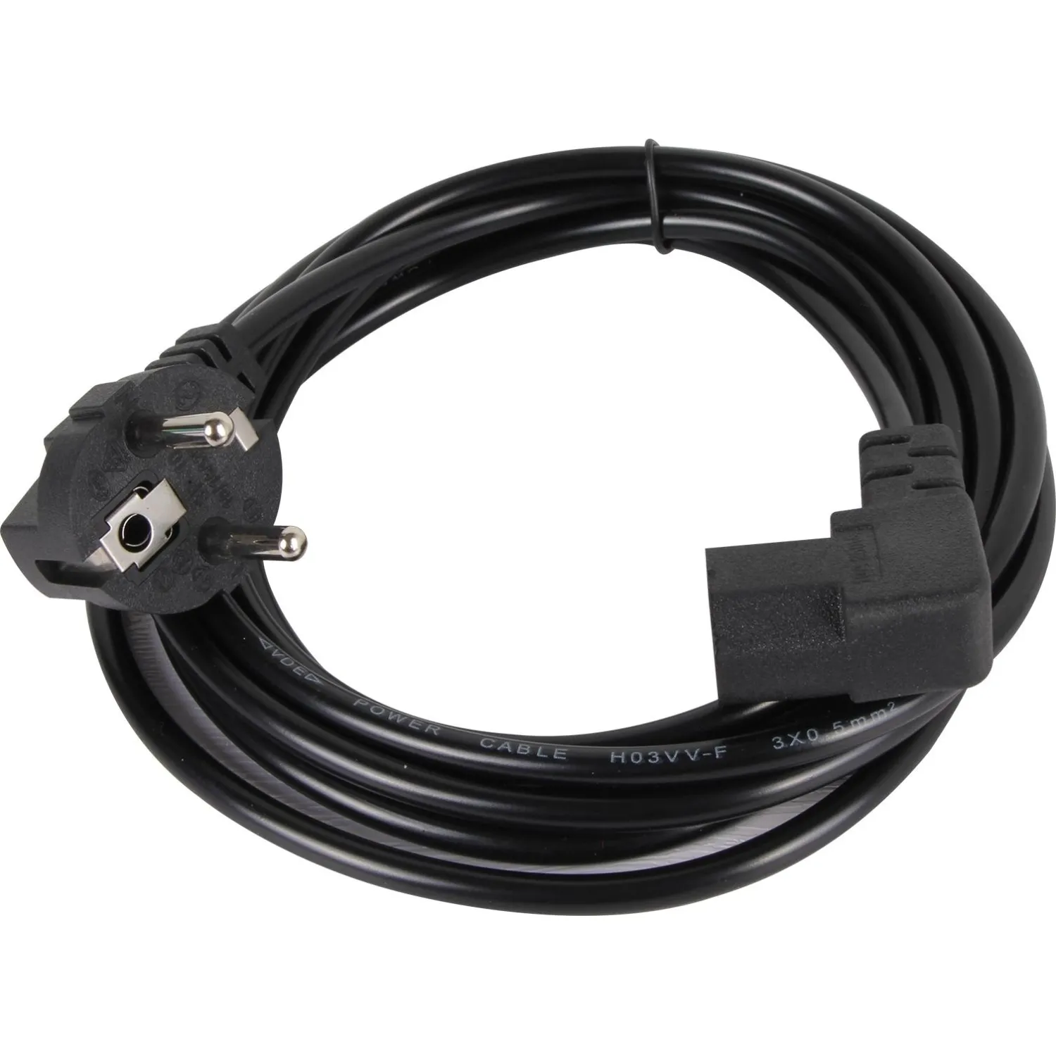Кабель комп - розетка 220V EU (угол-угол) 3m, iOpen <ACE021R-3.0M - фото 3