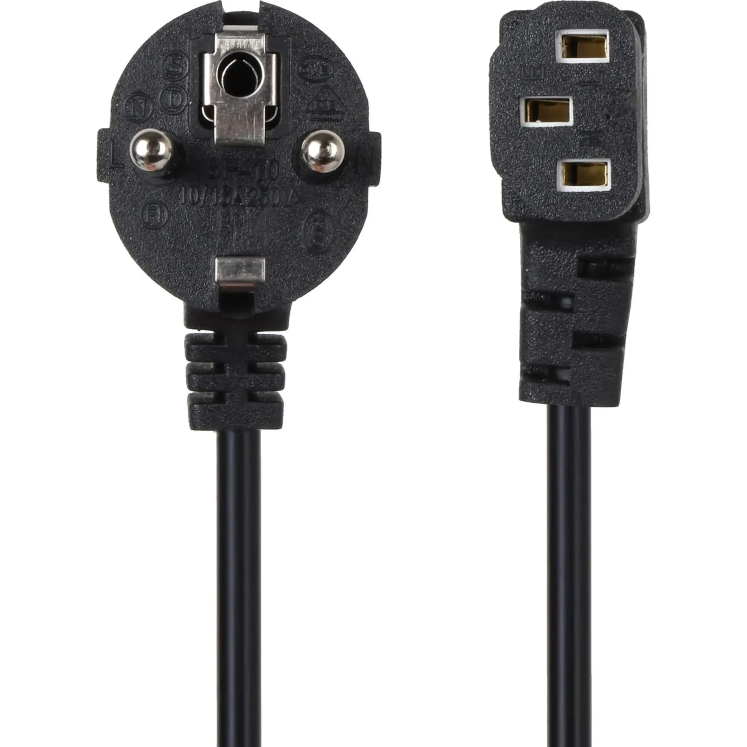 Кабель комп - розетка 220V EU (угол-угол) 3m, iOpen <ACE021R-3.0M - фото 5