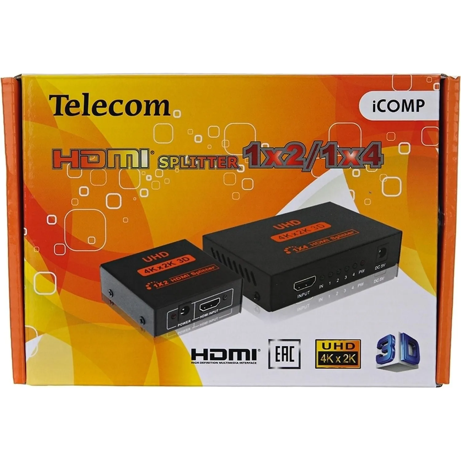 Разветвитель HDMI 1=>4 4k@30 HZ Telecom <TTS7005 - фото 3