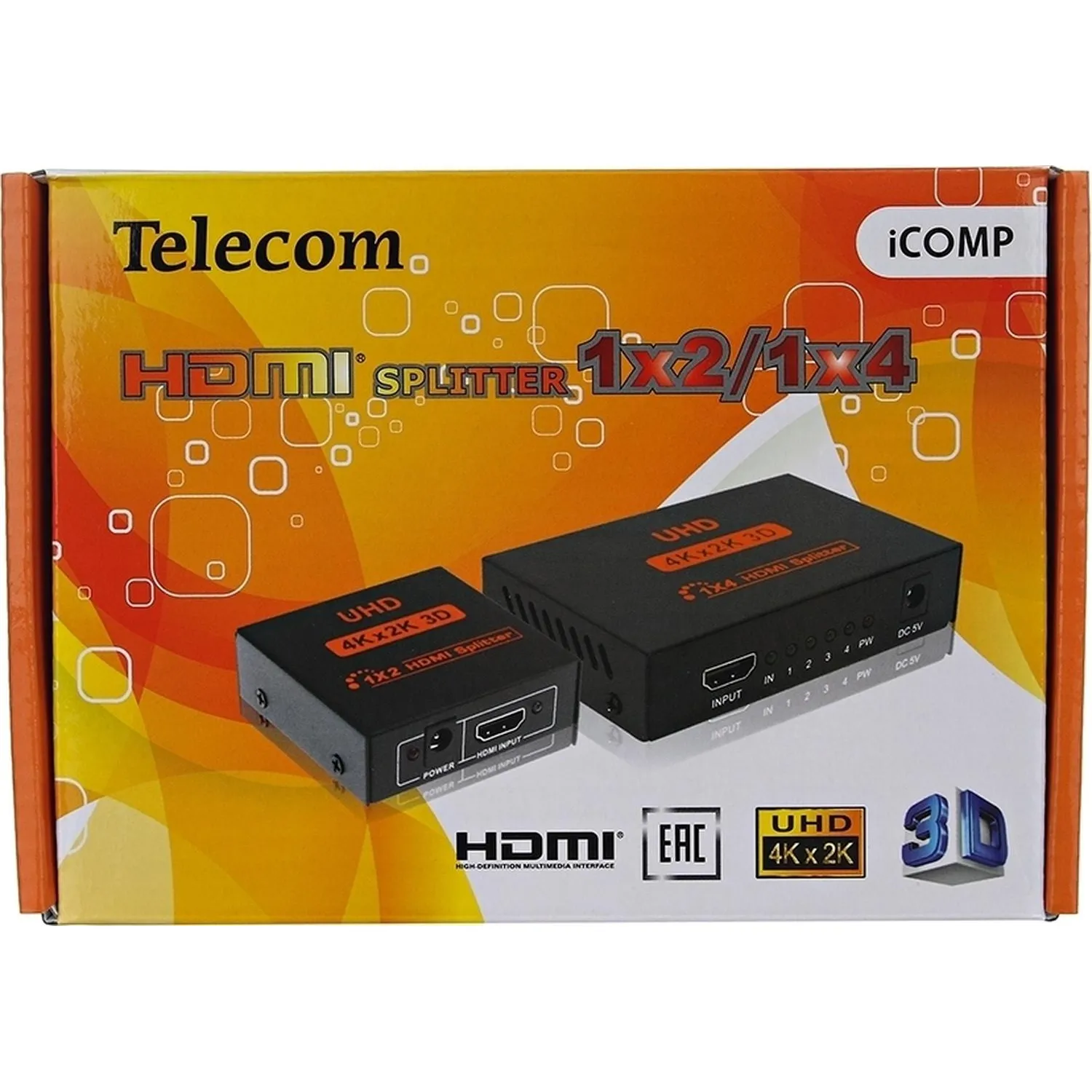 Разветвитель HDMI 1=>2 4k@30 HZ Telecom <TTS7000 - фото 3