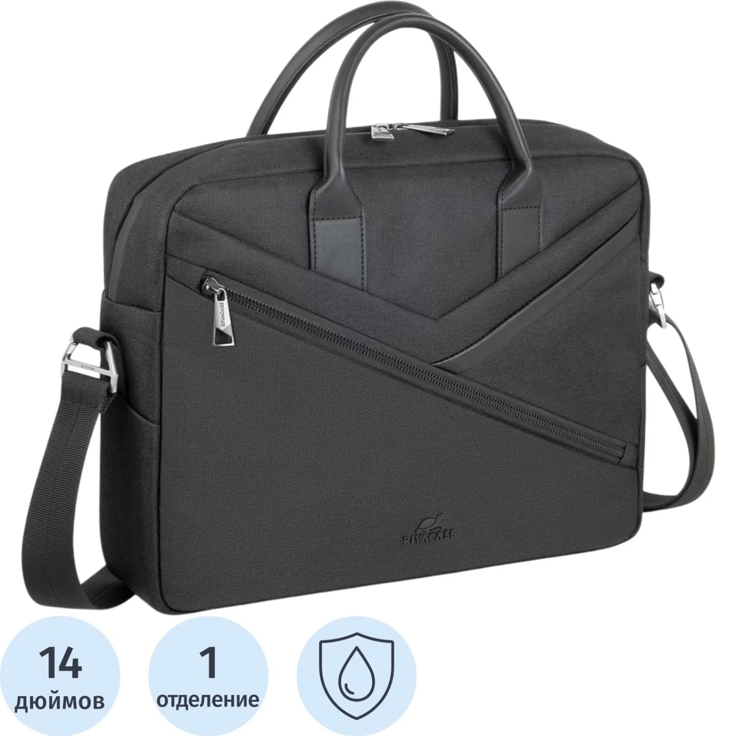 Сумка для ноутбука RIVACASE 8124 black Clark-ECO MacBook Air15, ноут.14 /6 - фото 1