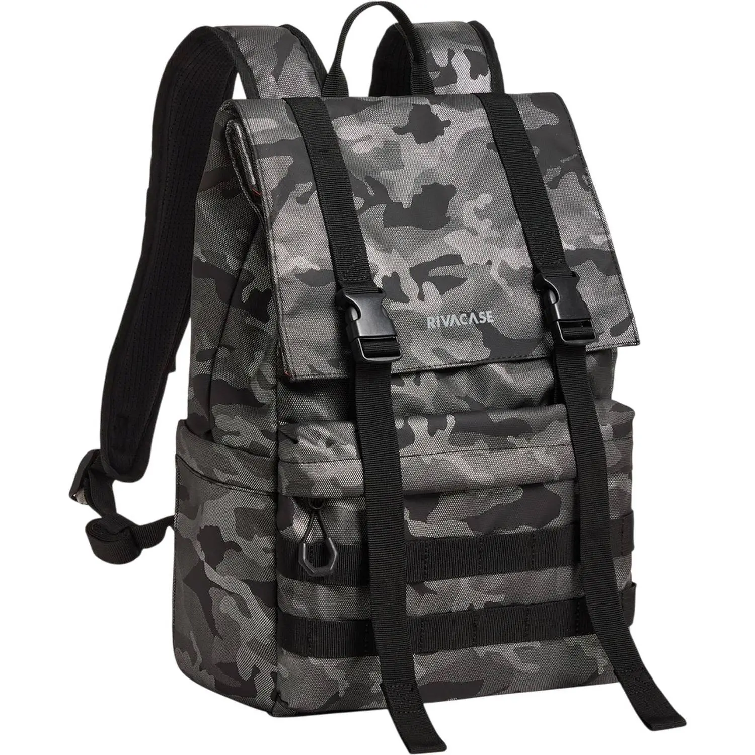 Рюкзак для ноутбука RIVACASE 7621 grey camo Sherwood-ECO Rolltop 15л, 15.6 - фото 2