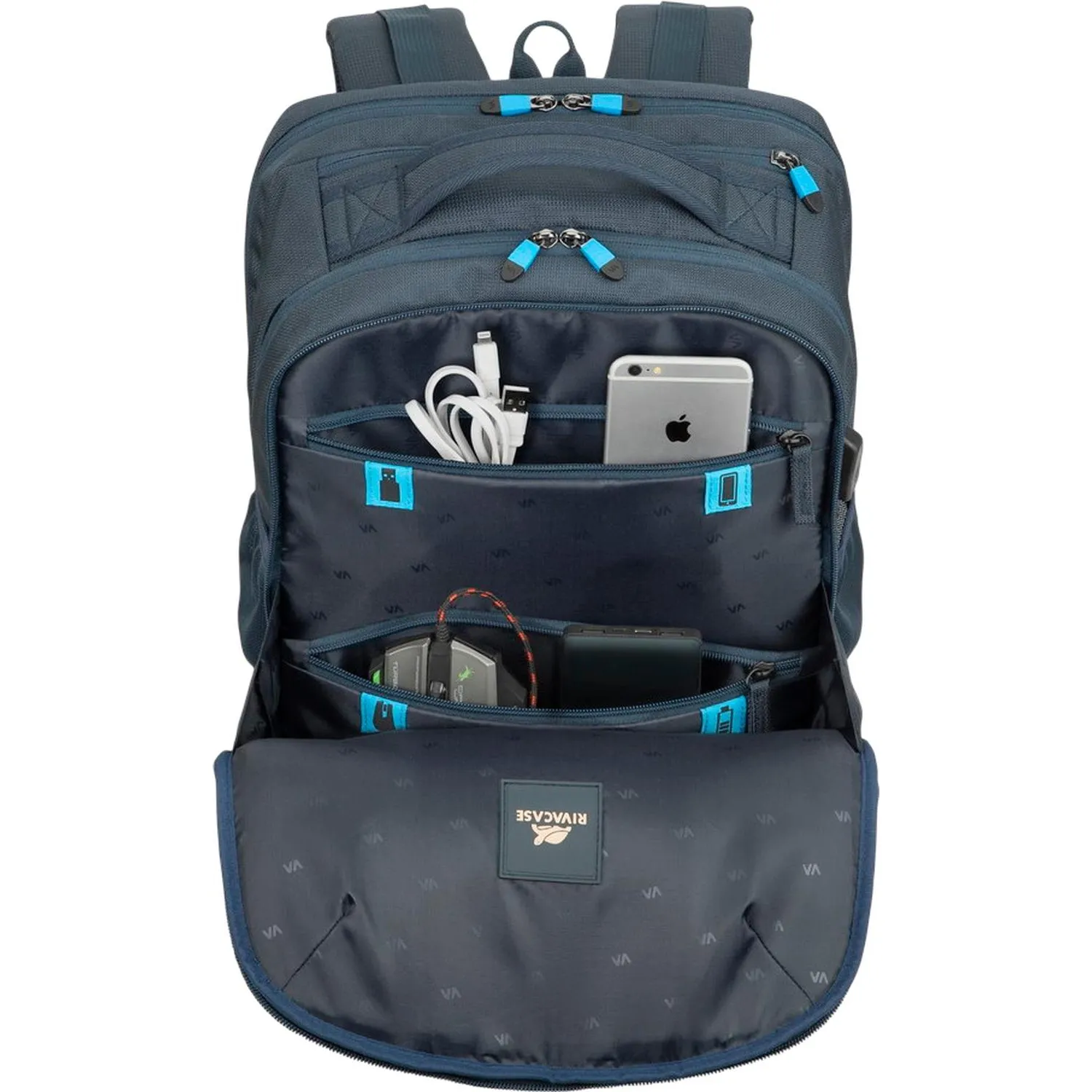 Рюкзак для ноутбука RIVACASE 7861 dark blue Borneo-ECO 17.3 (28л) / 4 - фото 4