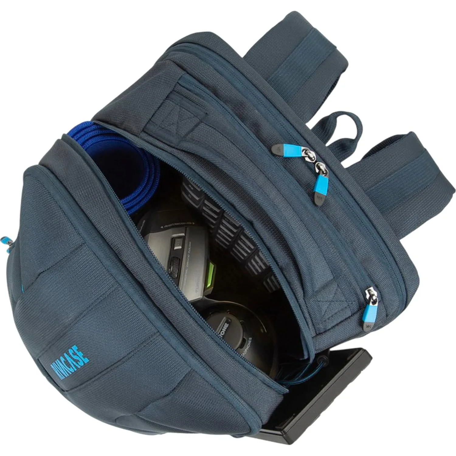 Рюкзак для ноутбука RIVACASE 7861 dark blue Borneo-ECO 17.3 (28л) / 4 - фото 16