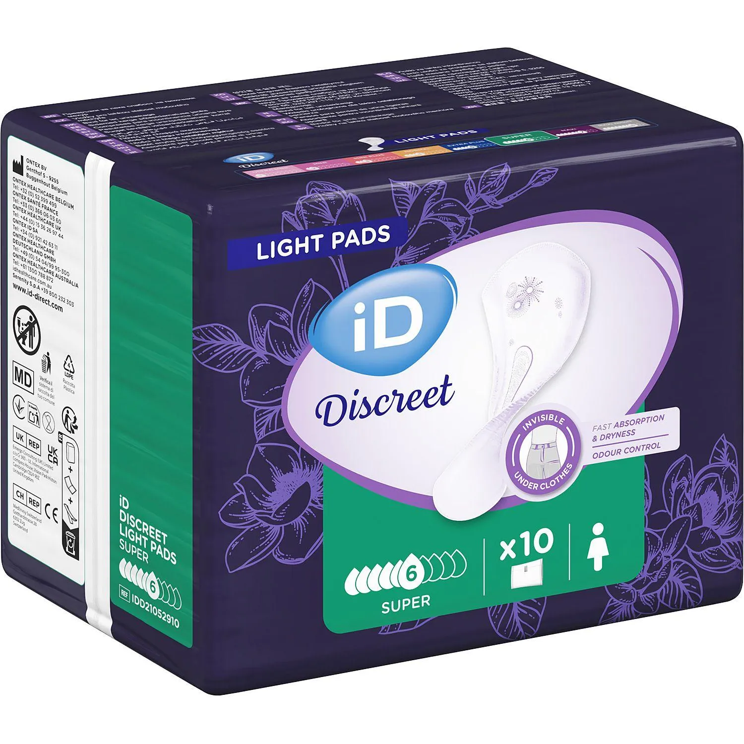 Прокладки урологические ID Light Discreet Super 10 шт/уп - фото 2