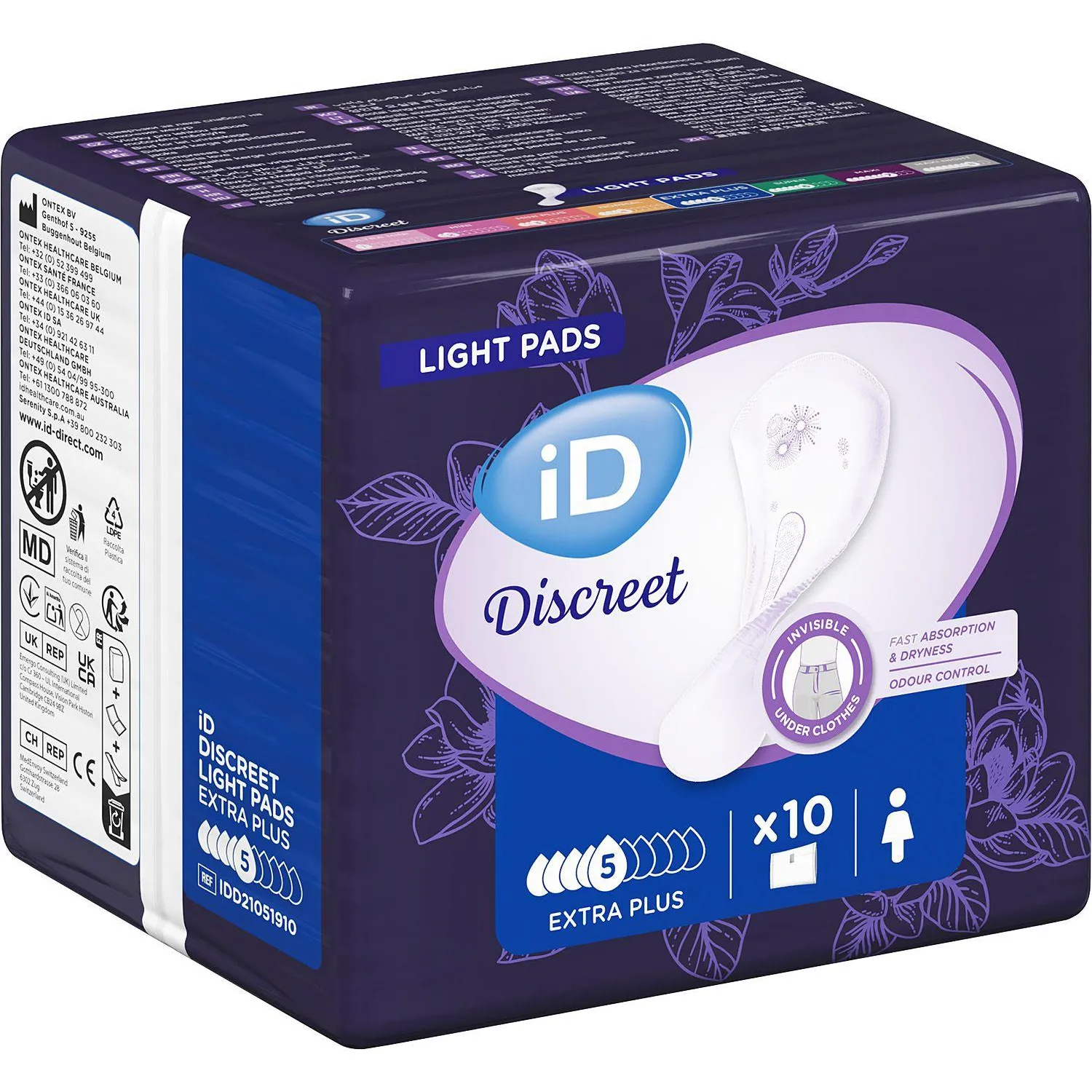 Прокладки урологические ID Light Discreet Extra Plus 10 шт/уп - фото 2