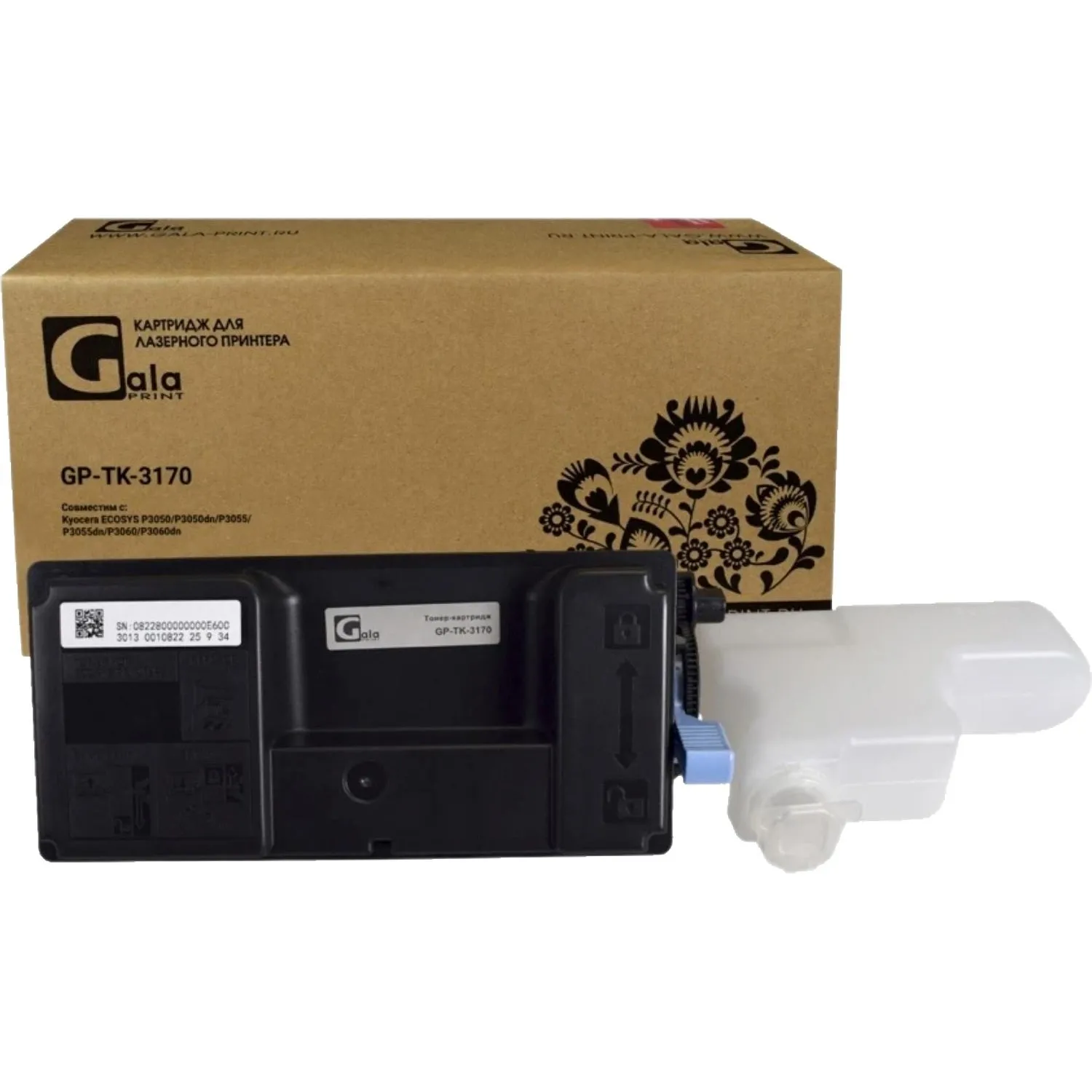 Картридж лазерный GalaPrint TK-3170 чер. для Kyocera Ecosys P3050/3055 - фото 1