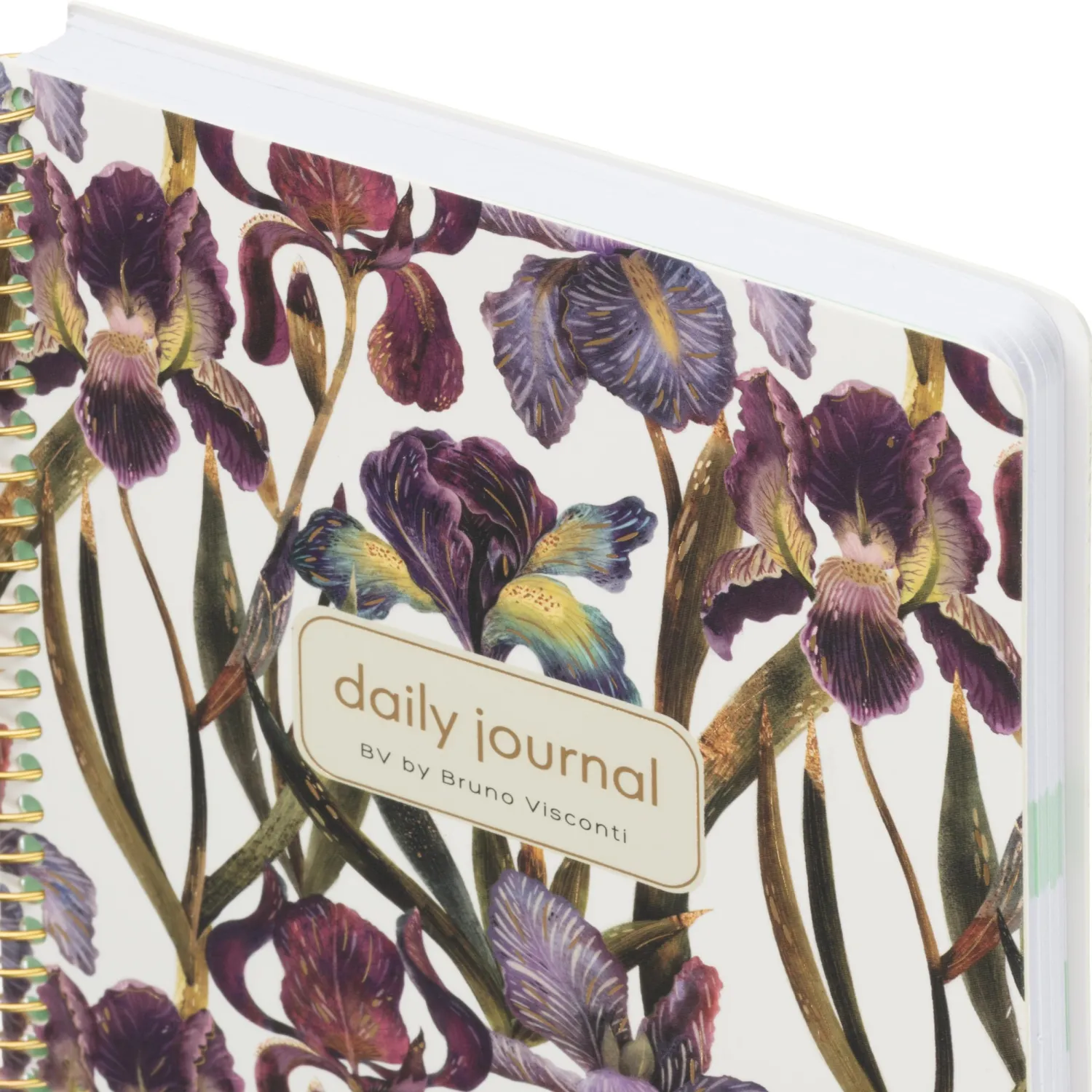 Ежедневник недатированный CUTE DIARY А5,BV,136,ИРИСЫ, зол.греб, 3-701/15 - фото 2
